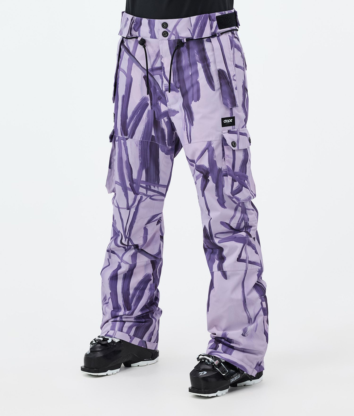 Pantalon de ski Dope Iconic W Femme Scribble Purple