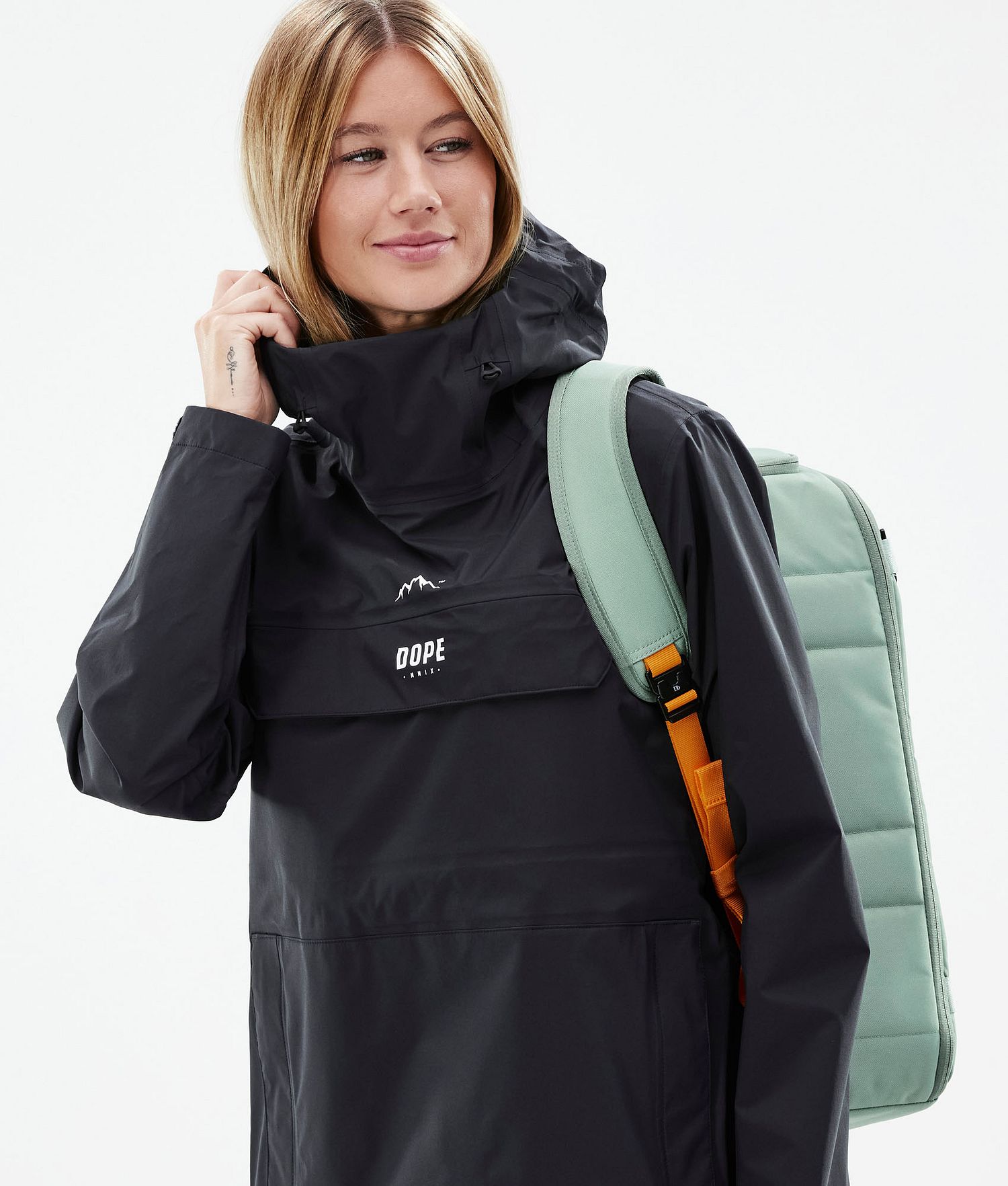 Dope Downpour W Rain Jacket Femme Noir