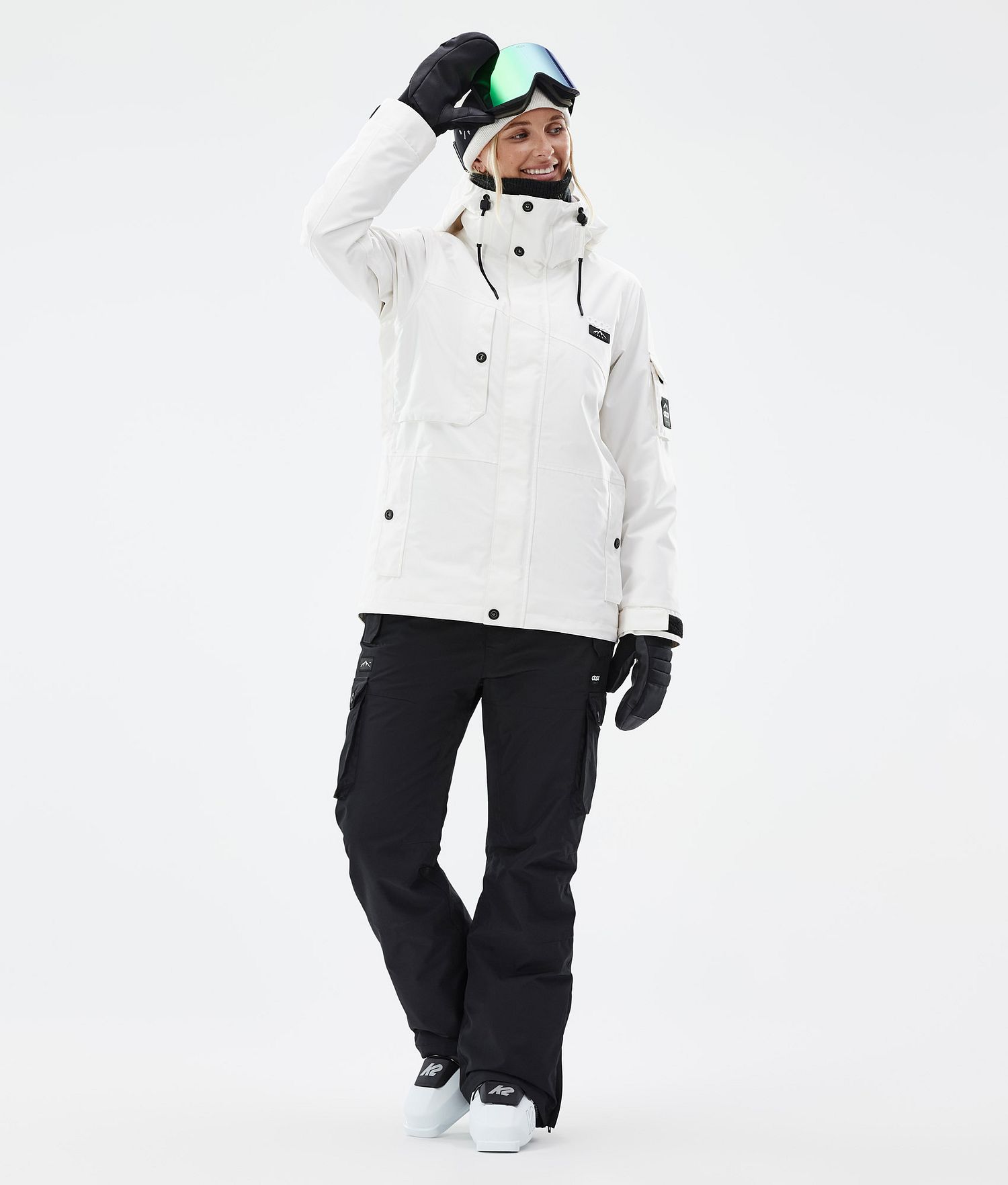 Dope Adept W Ski Jacket Femme Old White