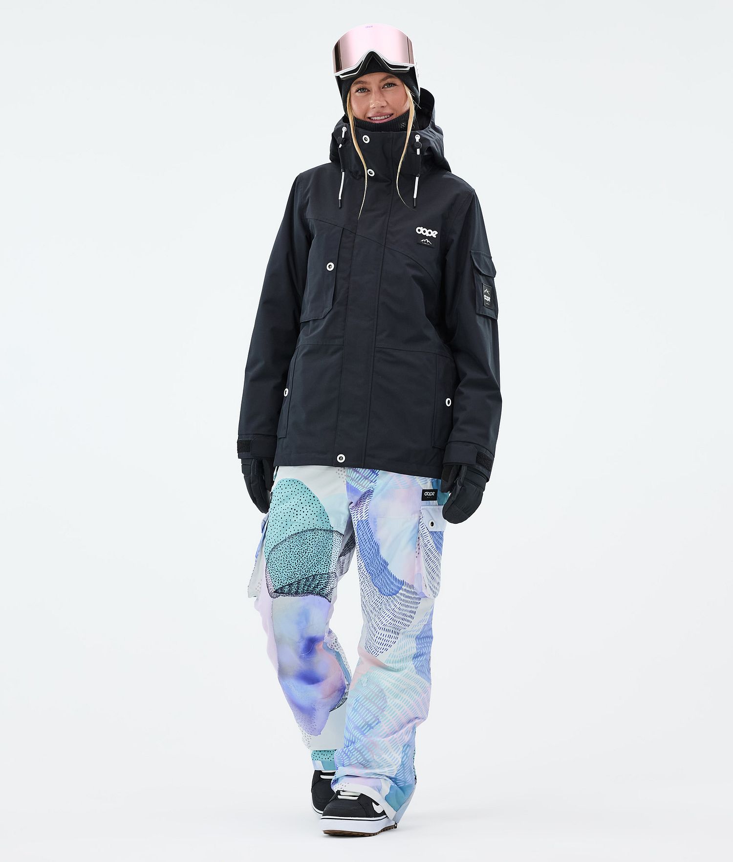 Pantalons de snowboard Dope Iconic W Mist pour femme