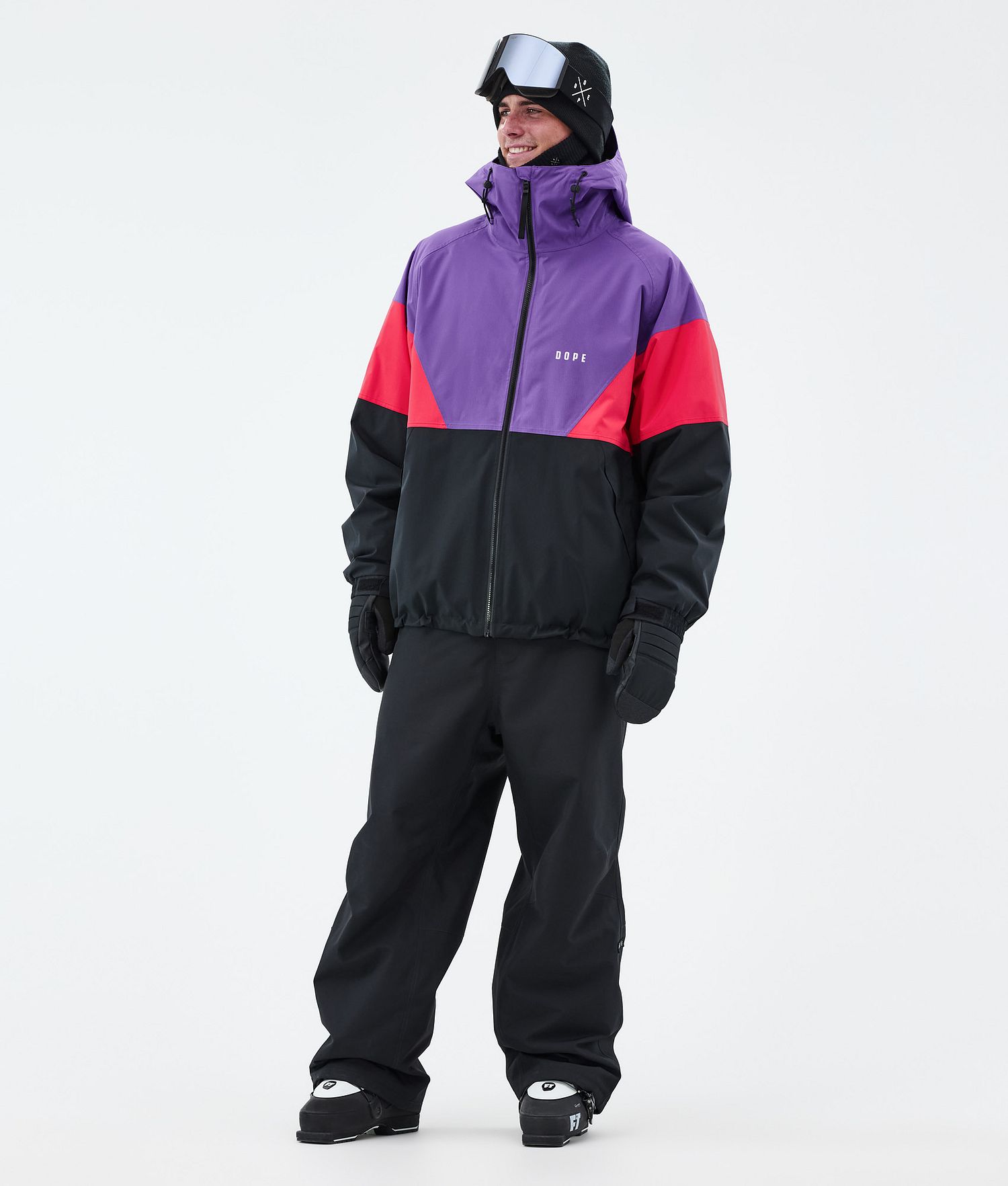 Dope Spartan Jacket Homme Sport Violet Vif/Rouge/Noir