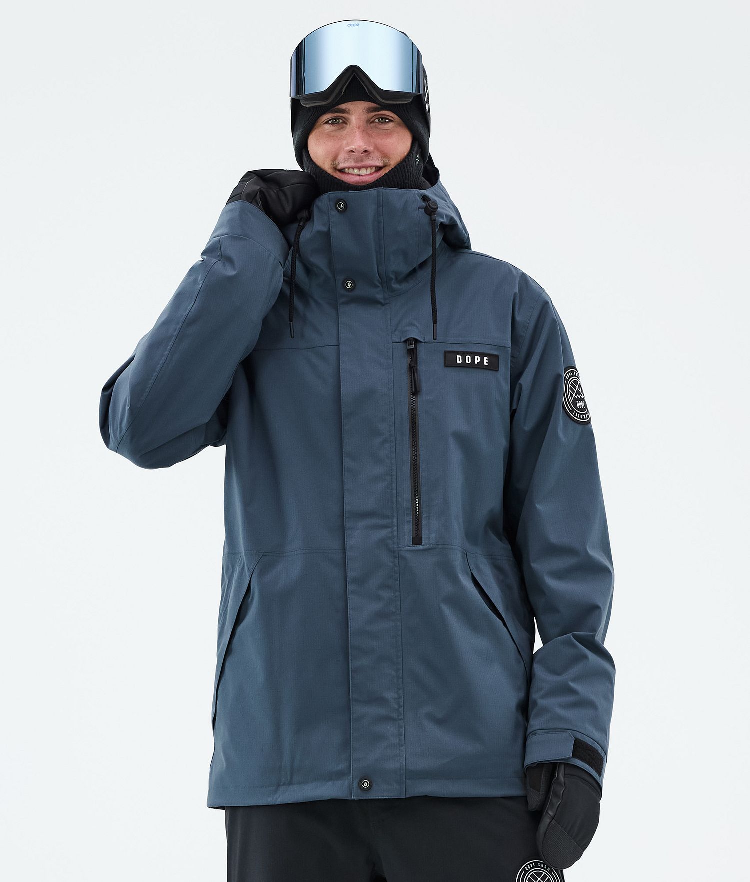 Dope Blizzard Veste de ski homme à fermeture éclair intégrale Bleu métallique