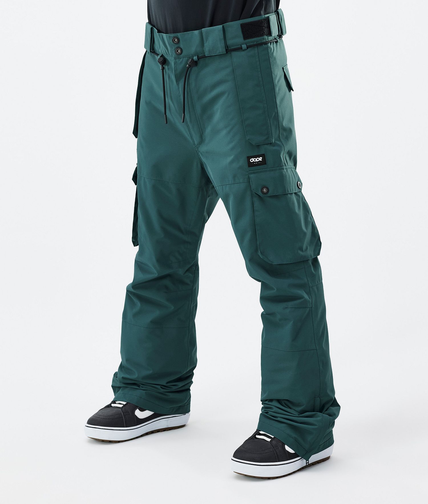 Pantalons de snowboard iconiques pour homme, vert bouteille