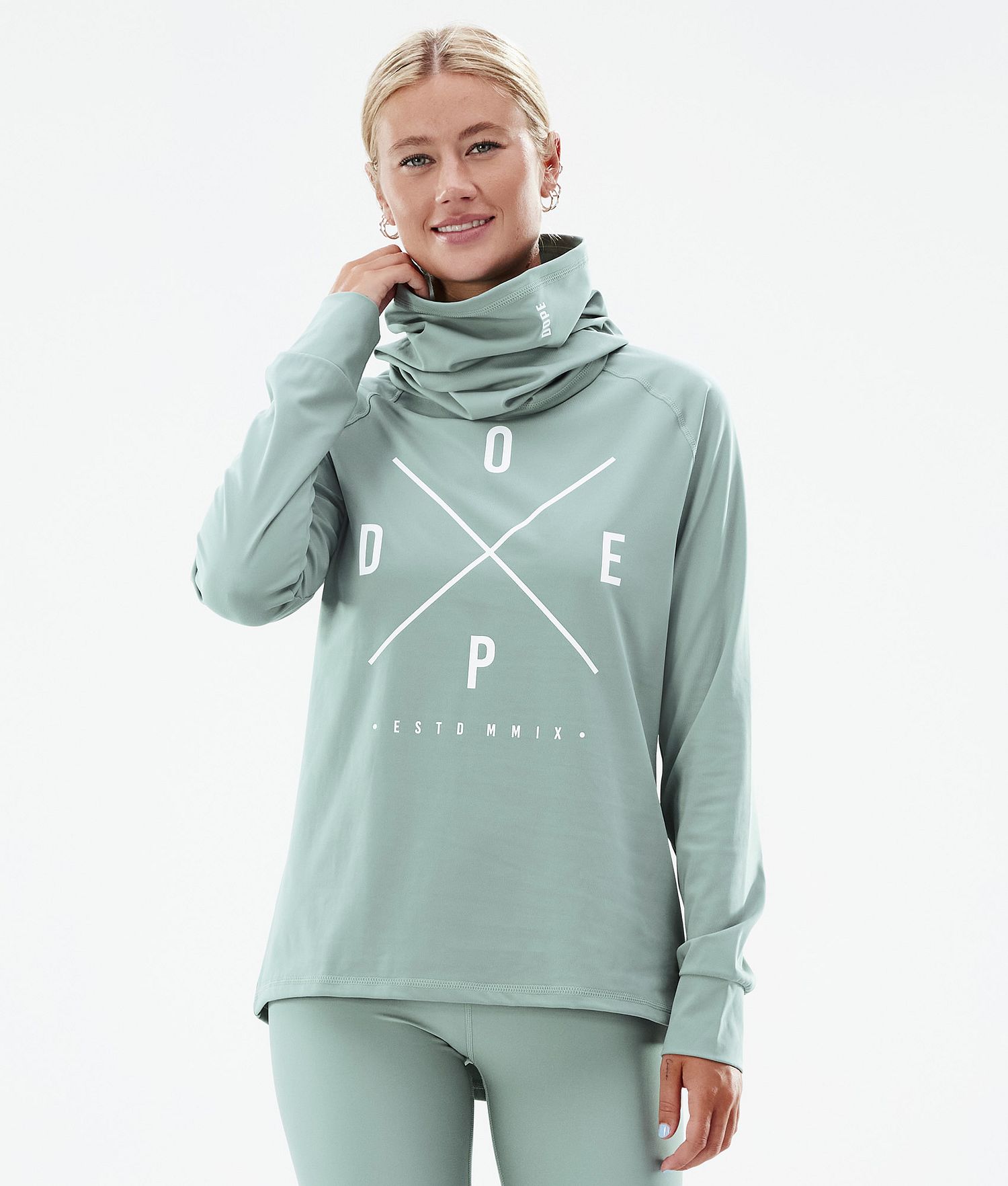 Dope Snuggle W 22 Base Layer Top Femme 2X-Up Vert Foncé