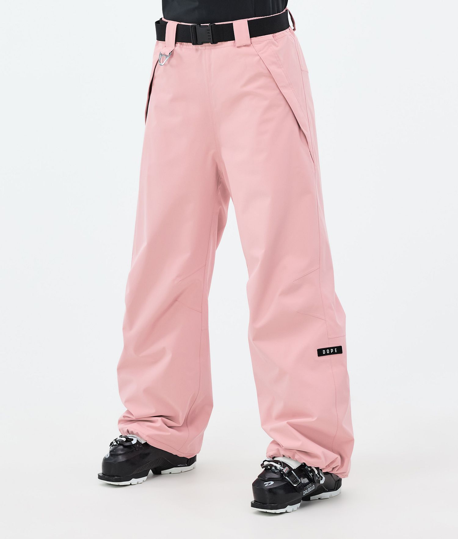 Pantalons de ski Dope Big W pour femmes, rose poudré doux