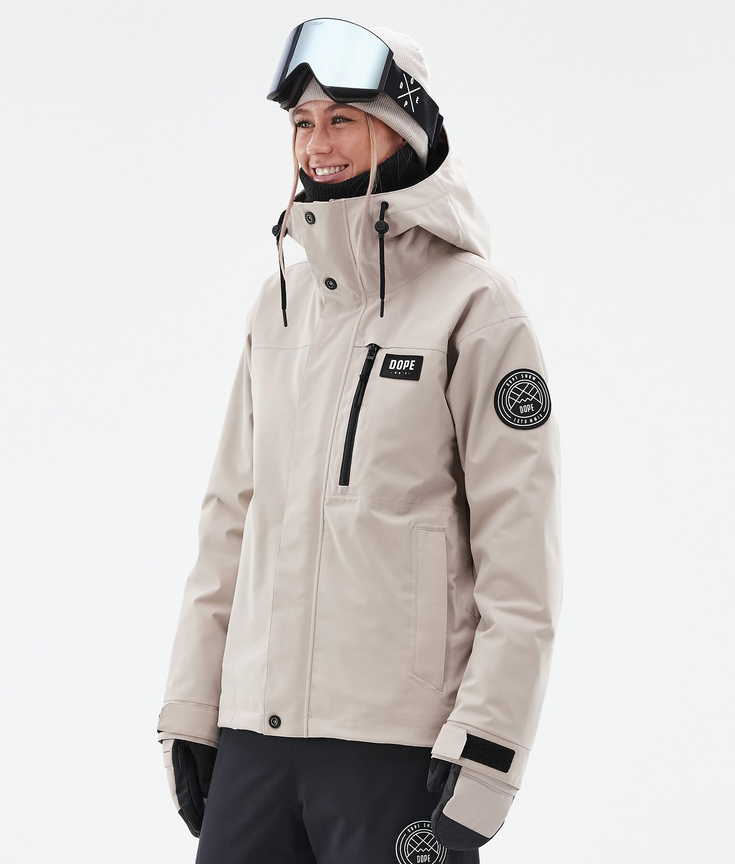 Dope Blizzard W Full Zip 24 Jacket Snowboard Femme Sable