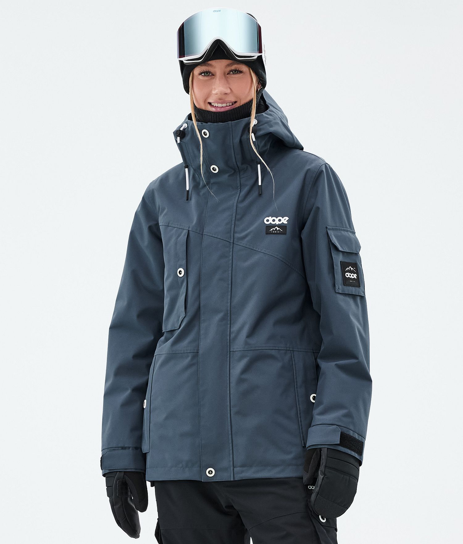 Dope Adept W Snowboard Jacket Femme Bleu Métal