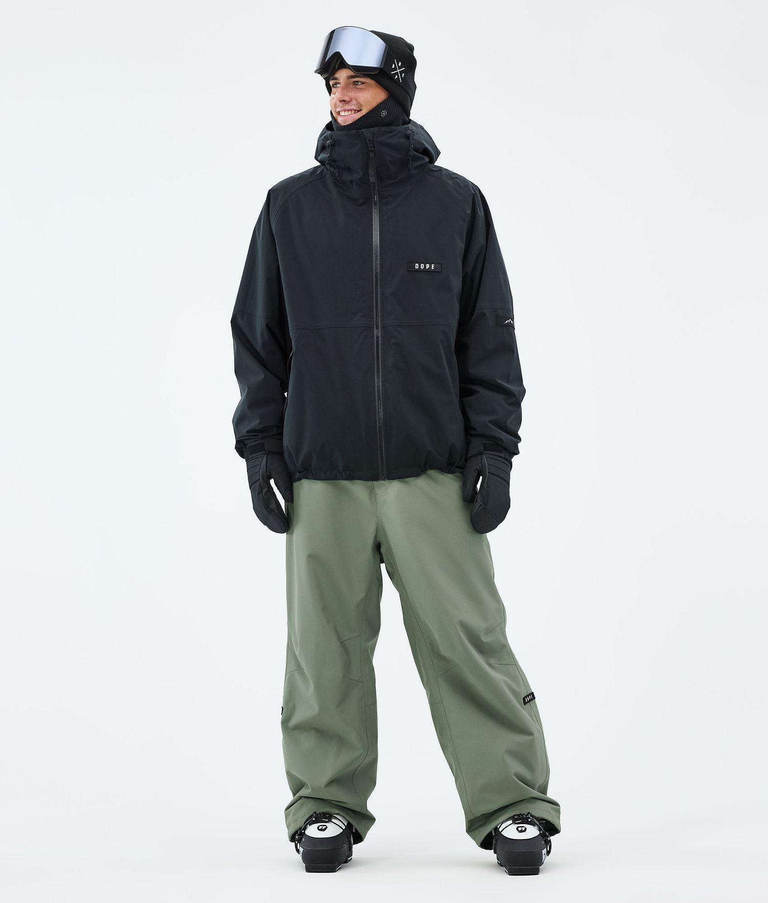 Pantalons de ski Dope Big pour hommes, vert mousse