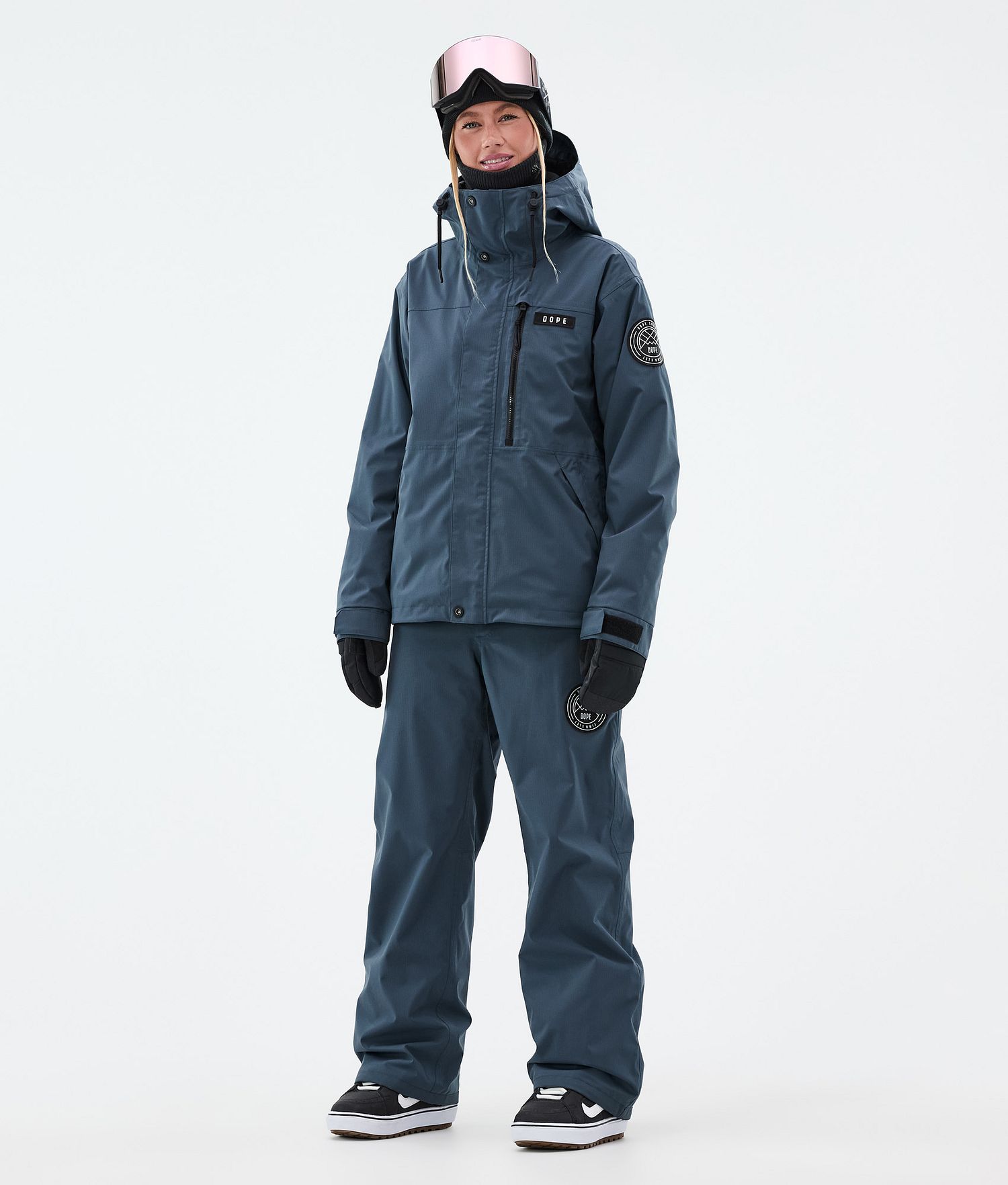 Pantalon de snowboard Dope Blizzard W Femme Bleu Métal
