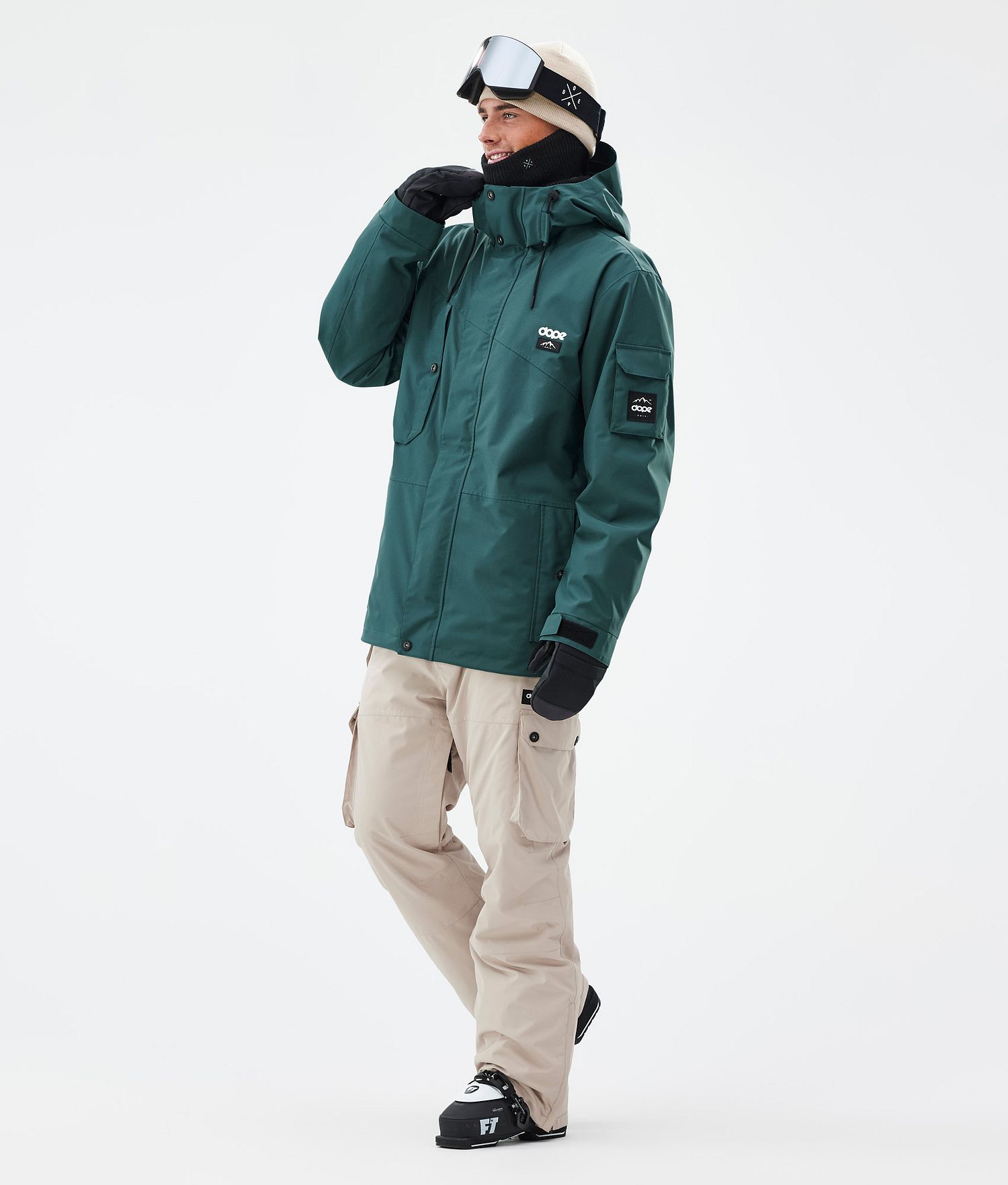 Pantalons de ski masculins Dope Iconic Sand