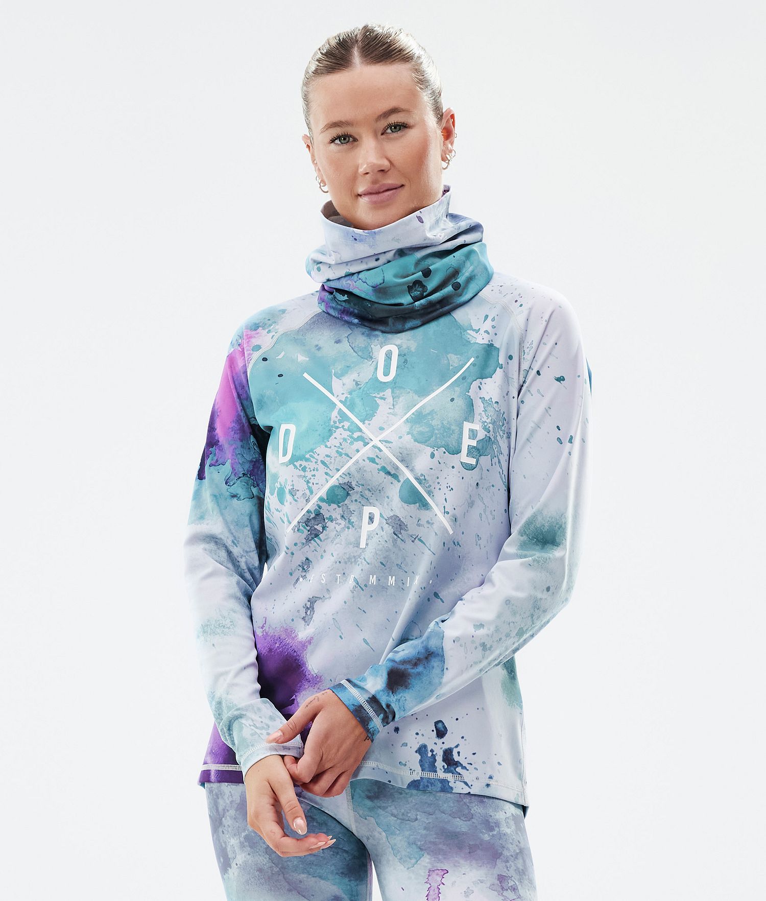 Dope Snuggle W Base Layer Top Femme 2X-Up Spray Green Grape