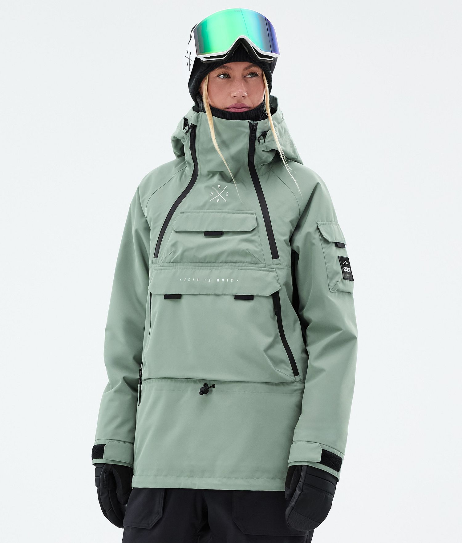 Dope Akin W Snowboard Jacket Femme Vert Foncé