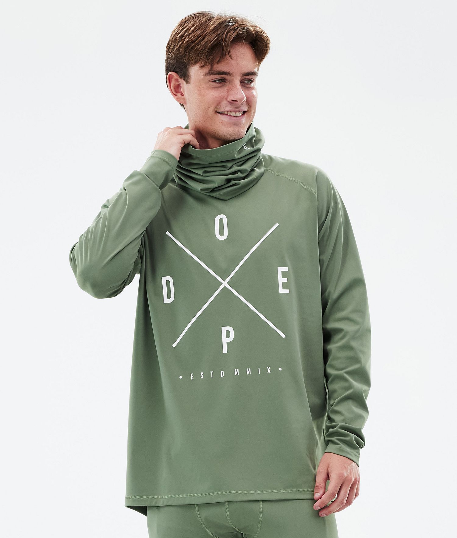 Dope Snuggle Base Layer Top Homme 2X-Up Vert Mousse