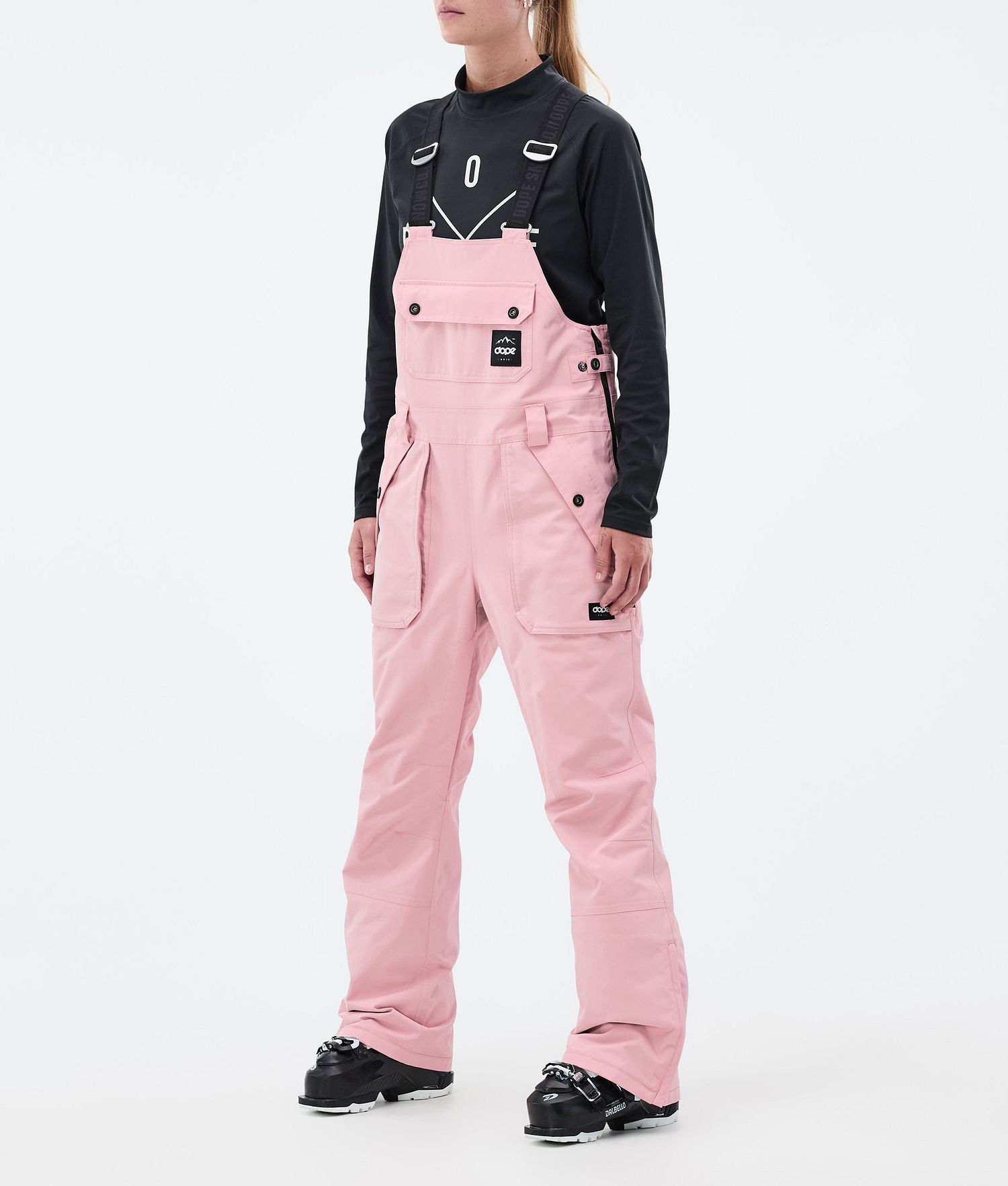 Pantalons de ski Dope Notorious B.I.B pour femmes, rose poudré doux