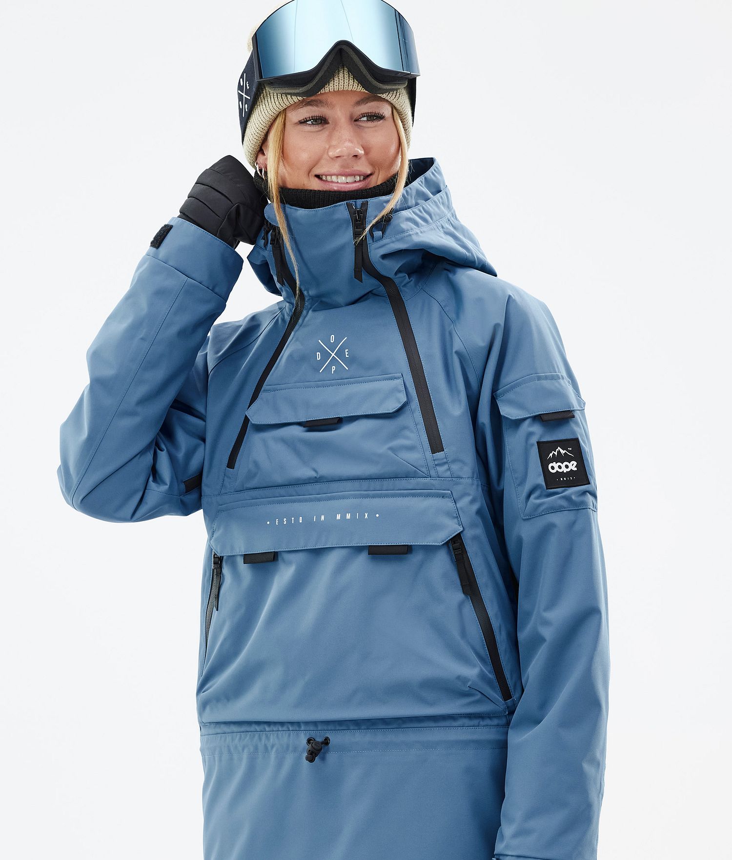 Dope Akin W Snowboard Jacket Femme Bleu Acier