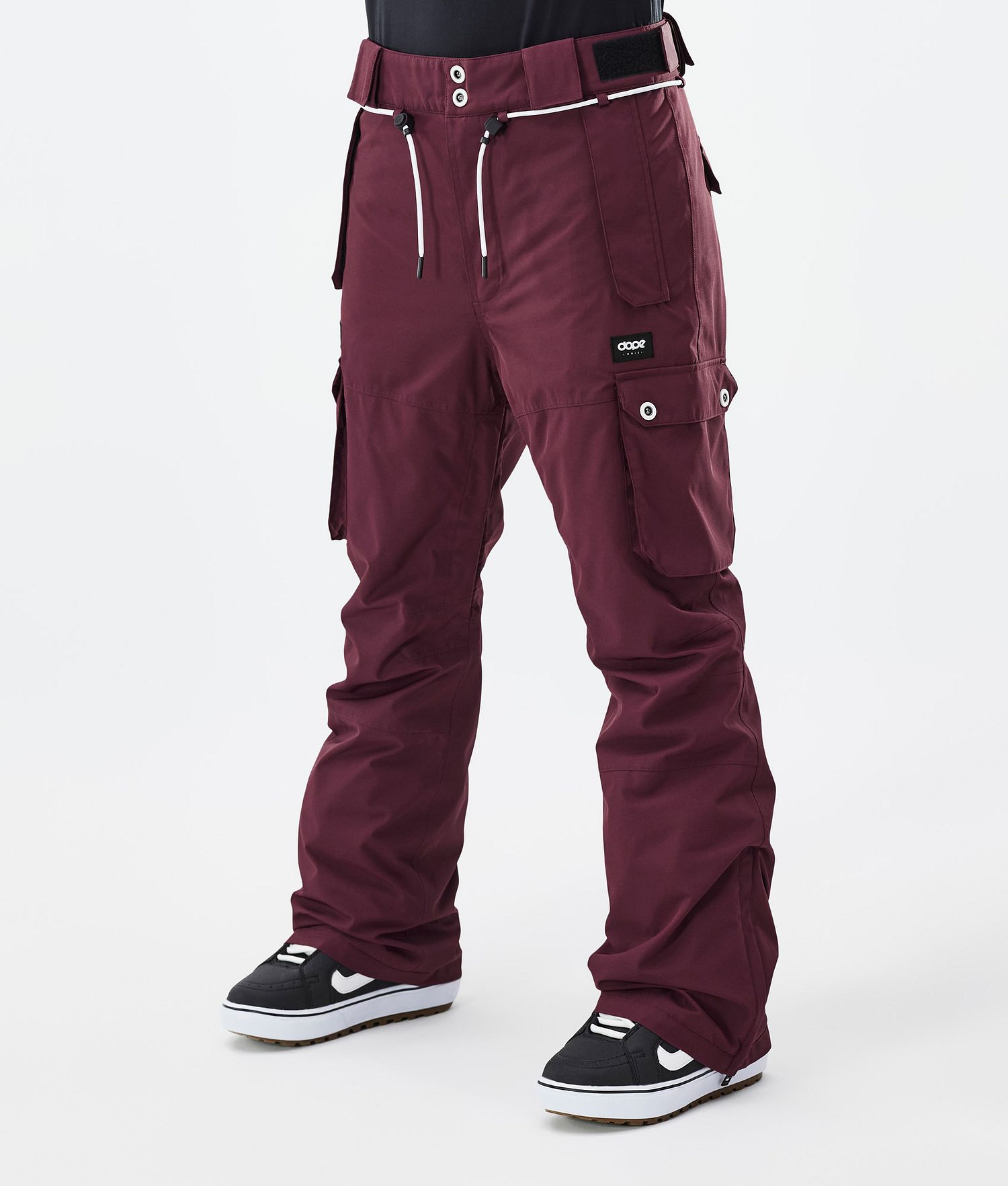 Pantalons de snowboard Dope Iconic W Femme Bordeaux