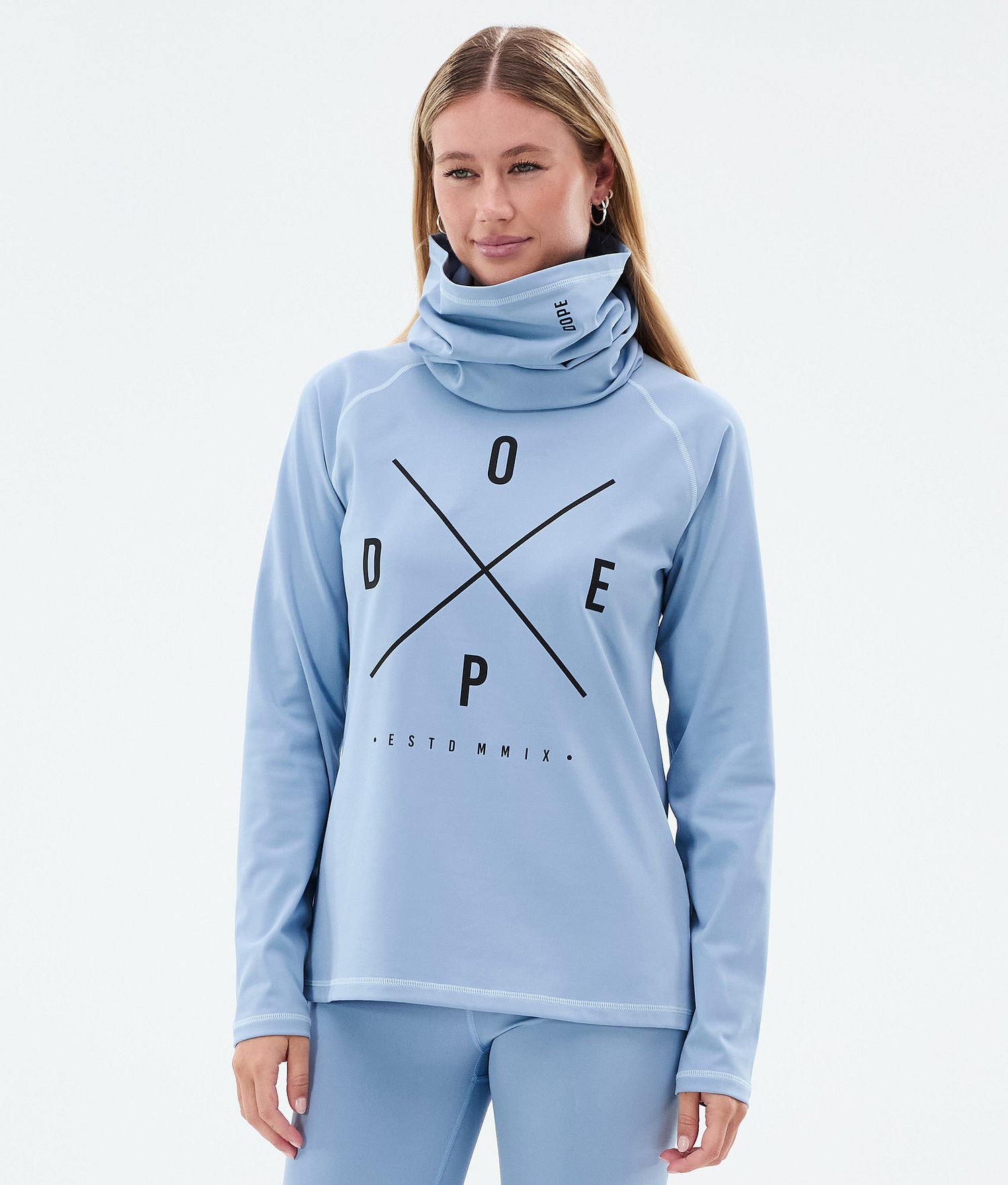 Dope Snuggle W Base Layer Top Femme 2X-Up Bleu Clair Dope Snuggle W Base Layer Top Femme 2X-Up Bleu Clair