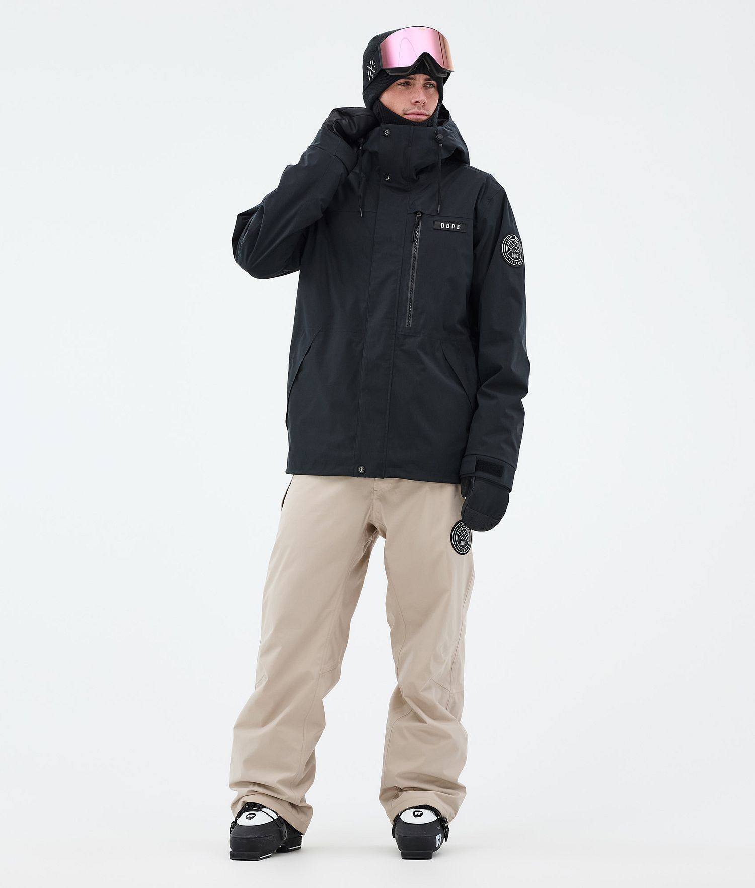 Dope Blizzard Veste de Ski à Fermeture Éclair Intégrale Homme Noir