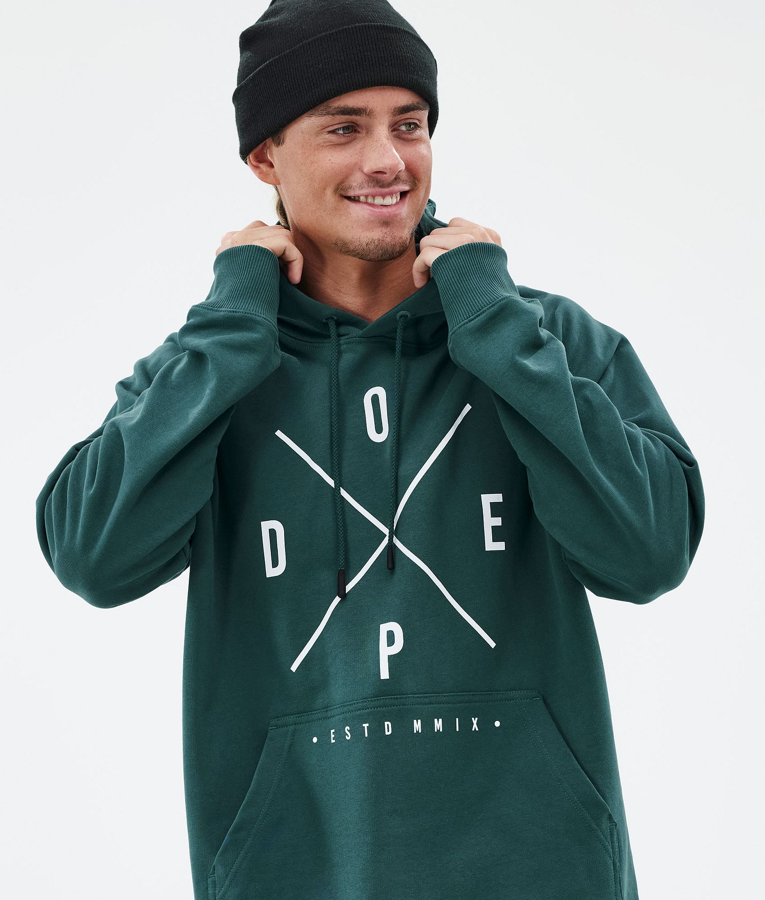 Dope Common Hoodie Homme 2X-Up Vert Bouteille