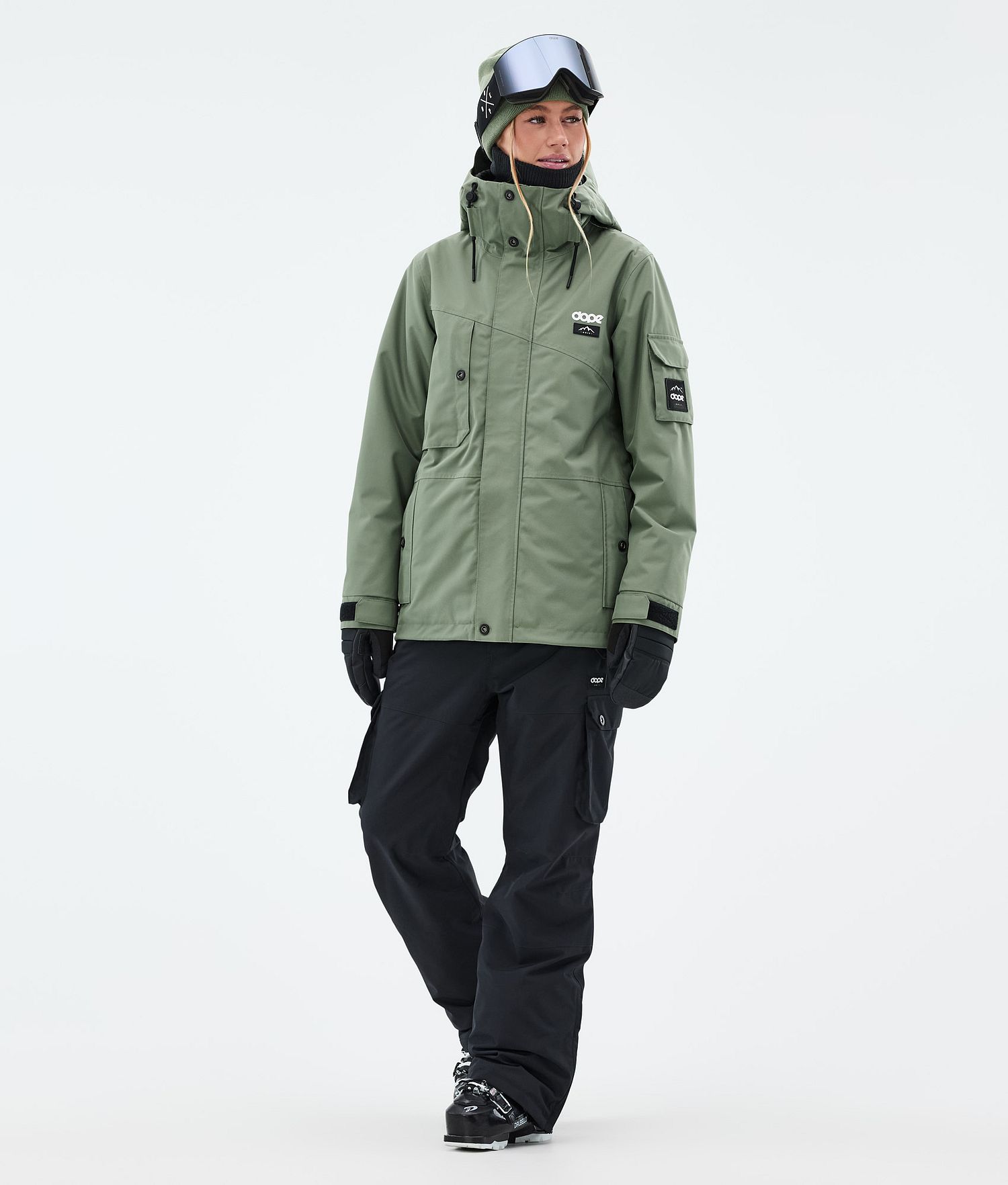 Dope Adept W Ski Jacket Femme Vert Mousse