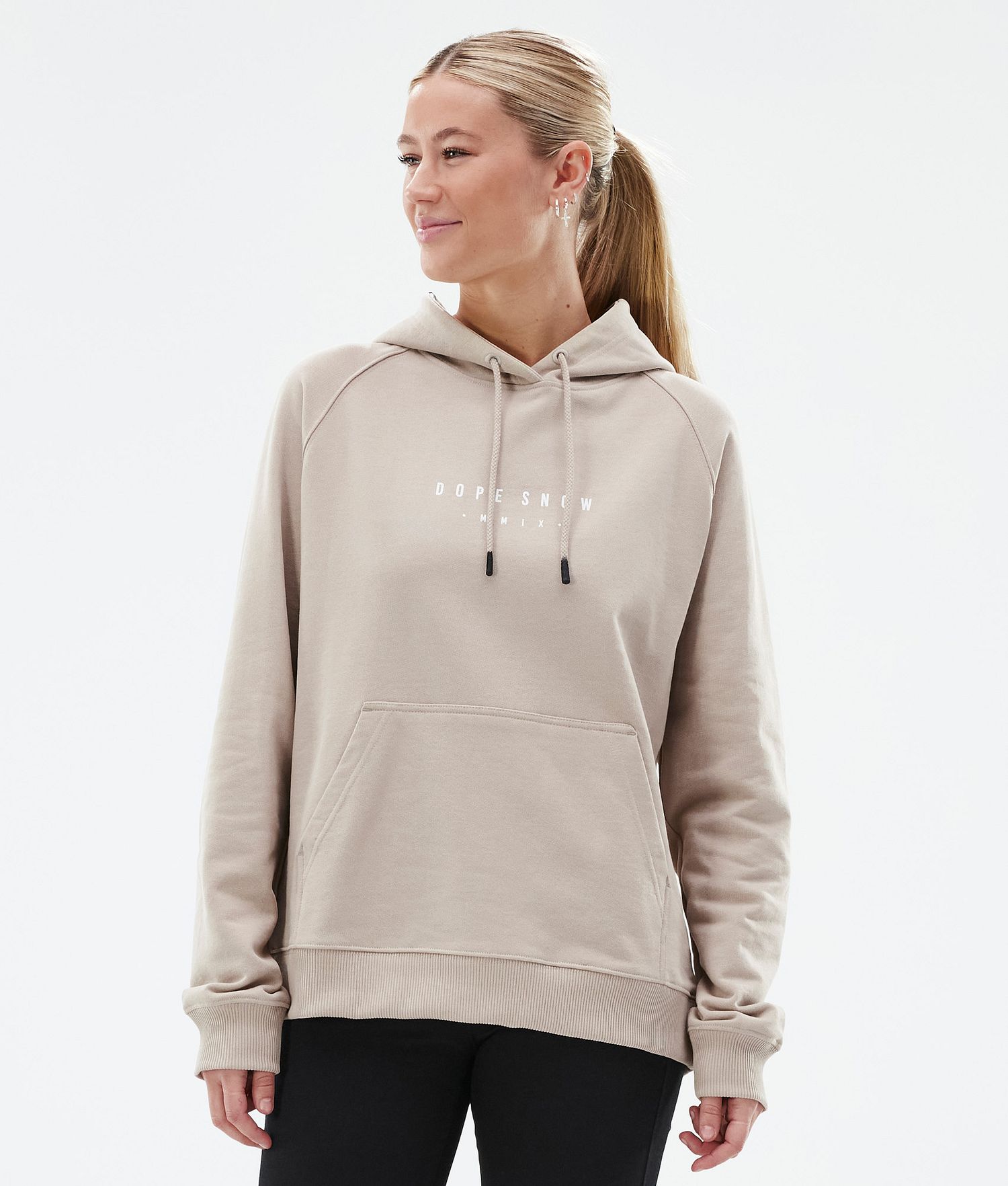 Dope Common W Hoodie Femme Silhouette Sand