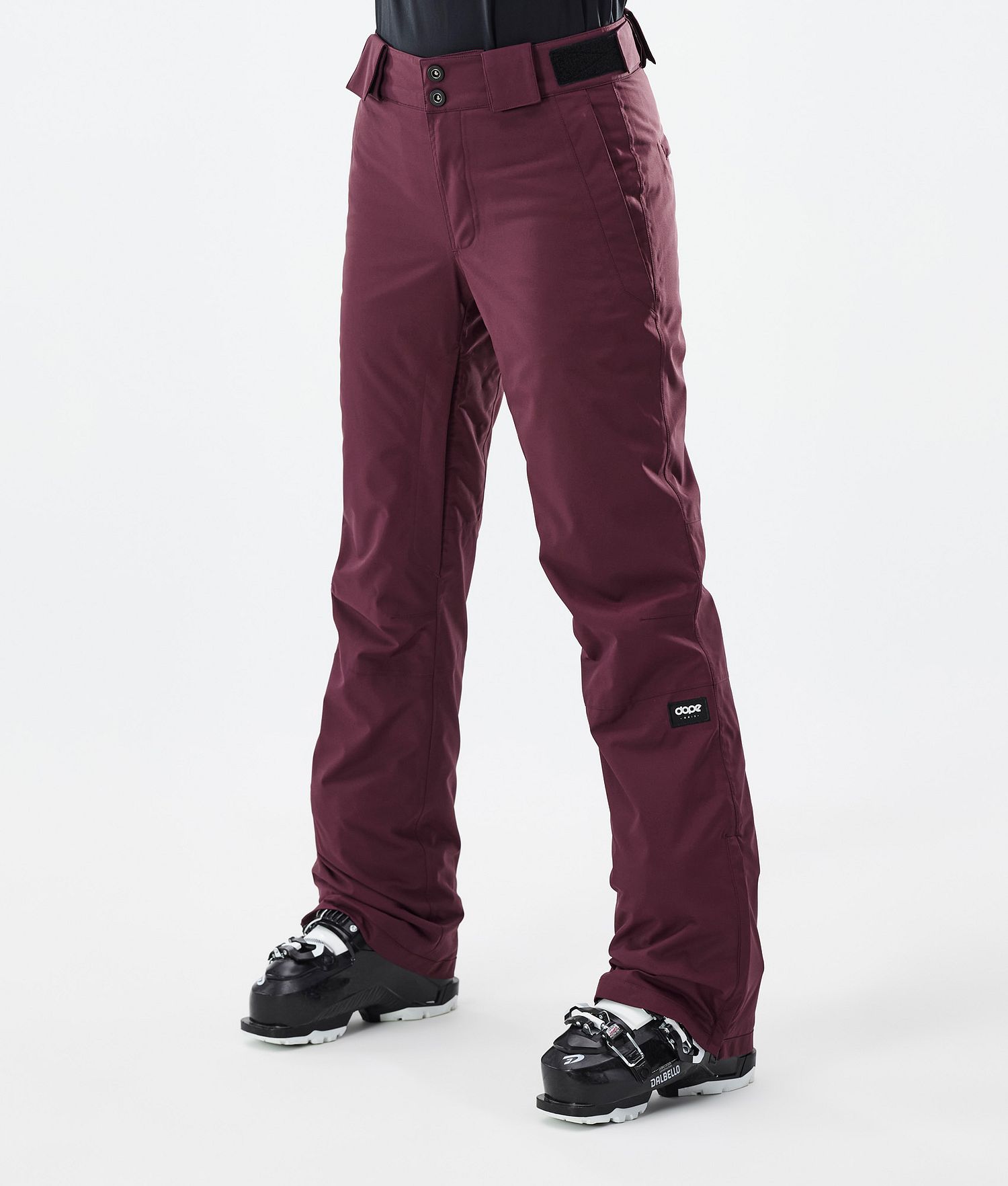 Pantalons de ski Dope Con Femme Bordeaux