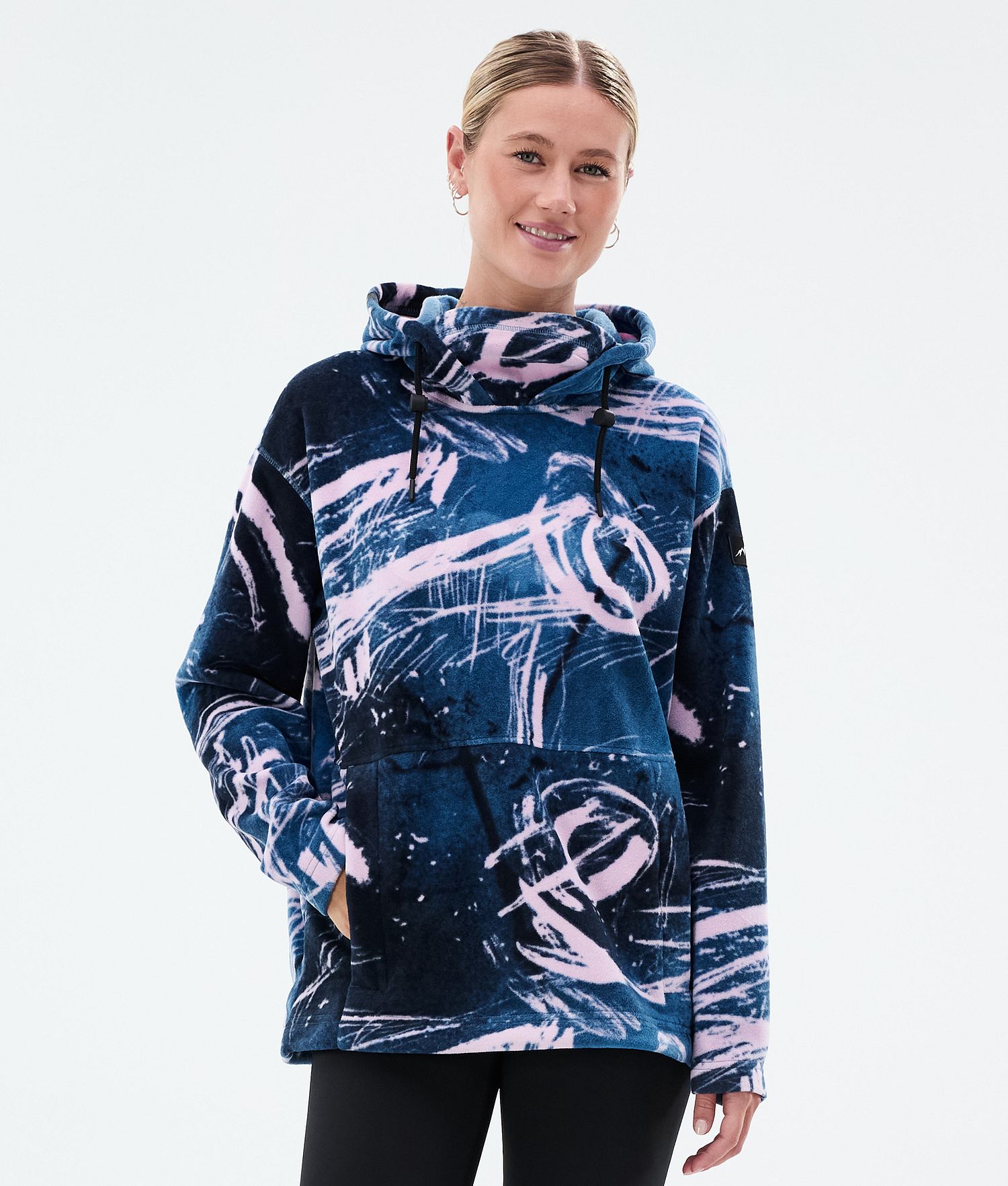 Dope Cozy II W Fleece Hoodie Femme Carvings Rose