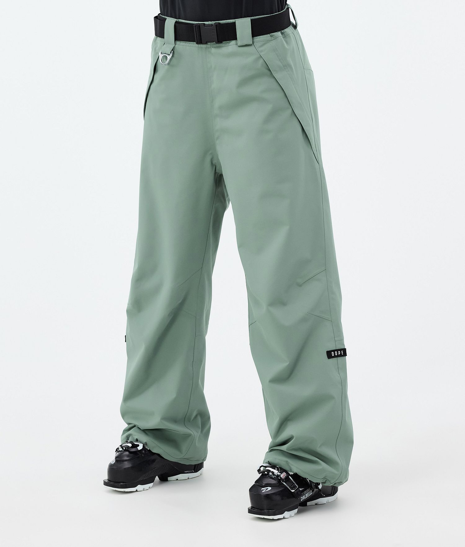 Pantalons de ski Dope Big W pour femme, vert délavé