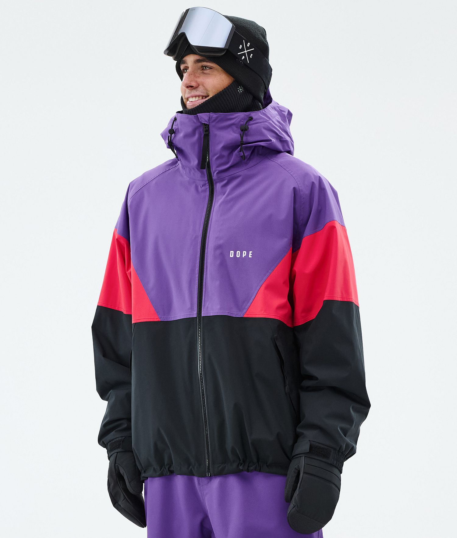 Dope Spartan Veste Snowboard Homme Sport Violet Vivide/Rouge/Noir