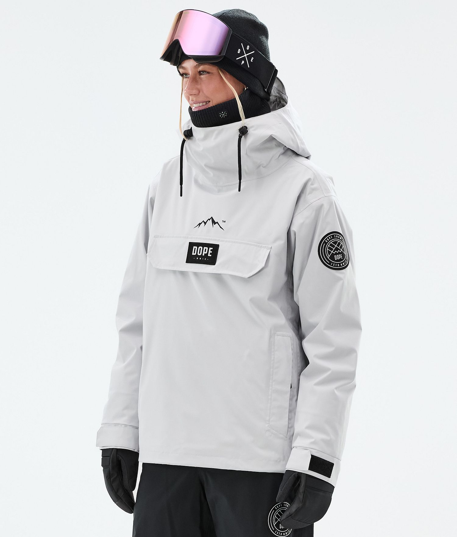 Dope Blizzard W Snowboard Jacket Femme Gris Clair