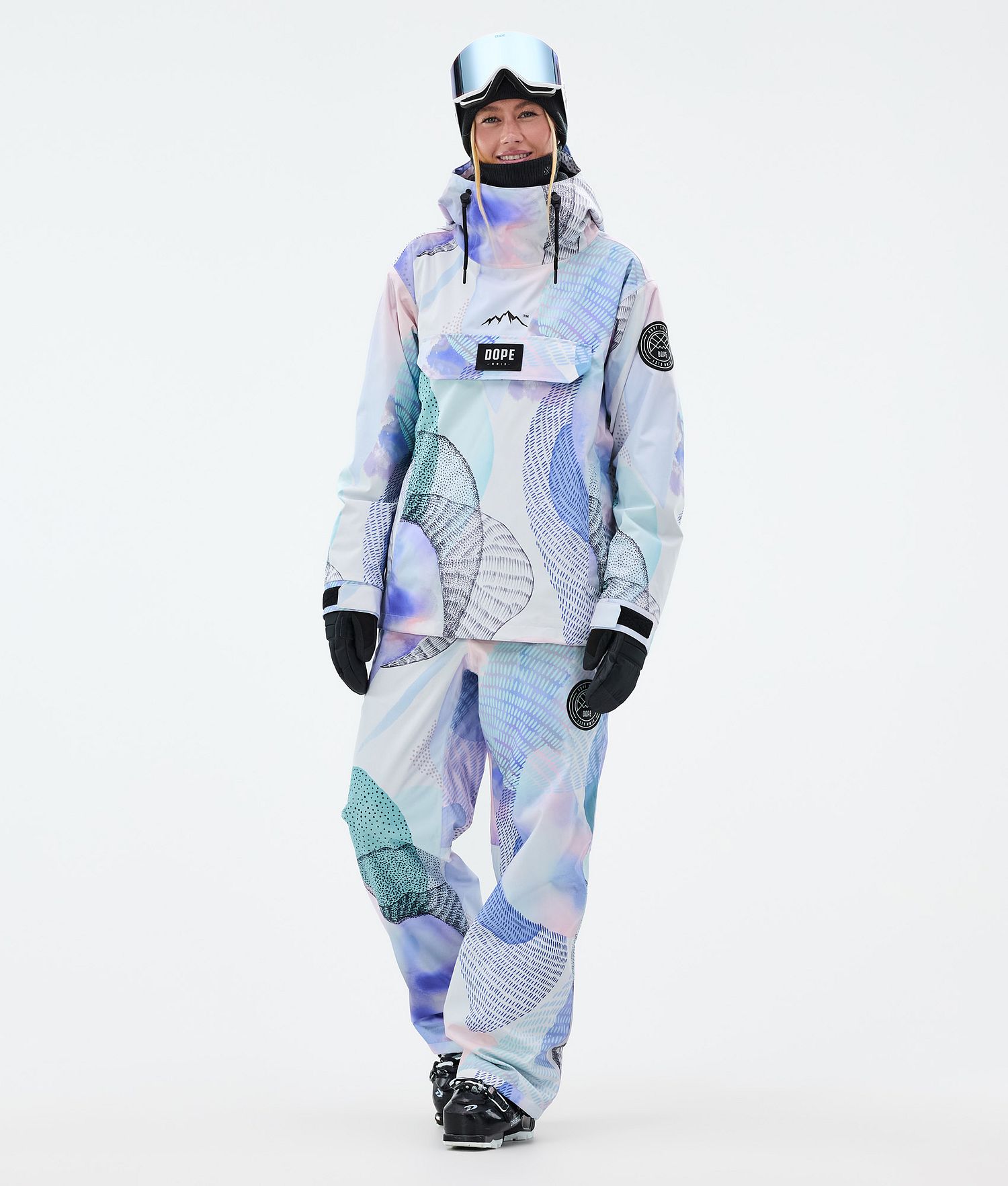 Ensemble de ski Blizzard W pour femme couleur brume de la marque dope.