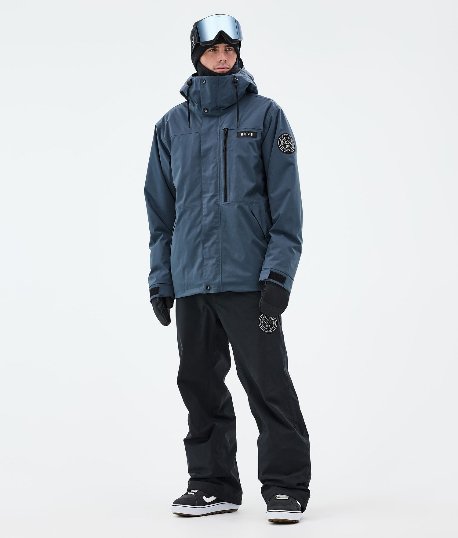 Dope Blizzard Combinaison de snowboard à fermeture éclair intégrale pour homme bleu métallique/noir