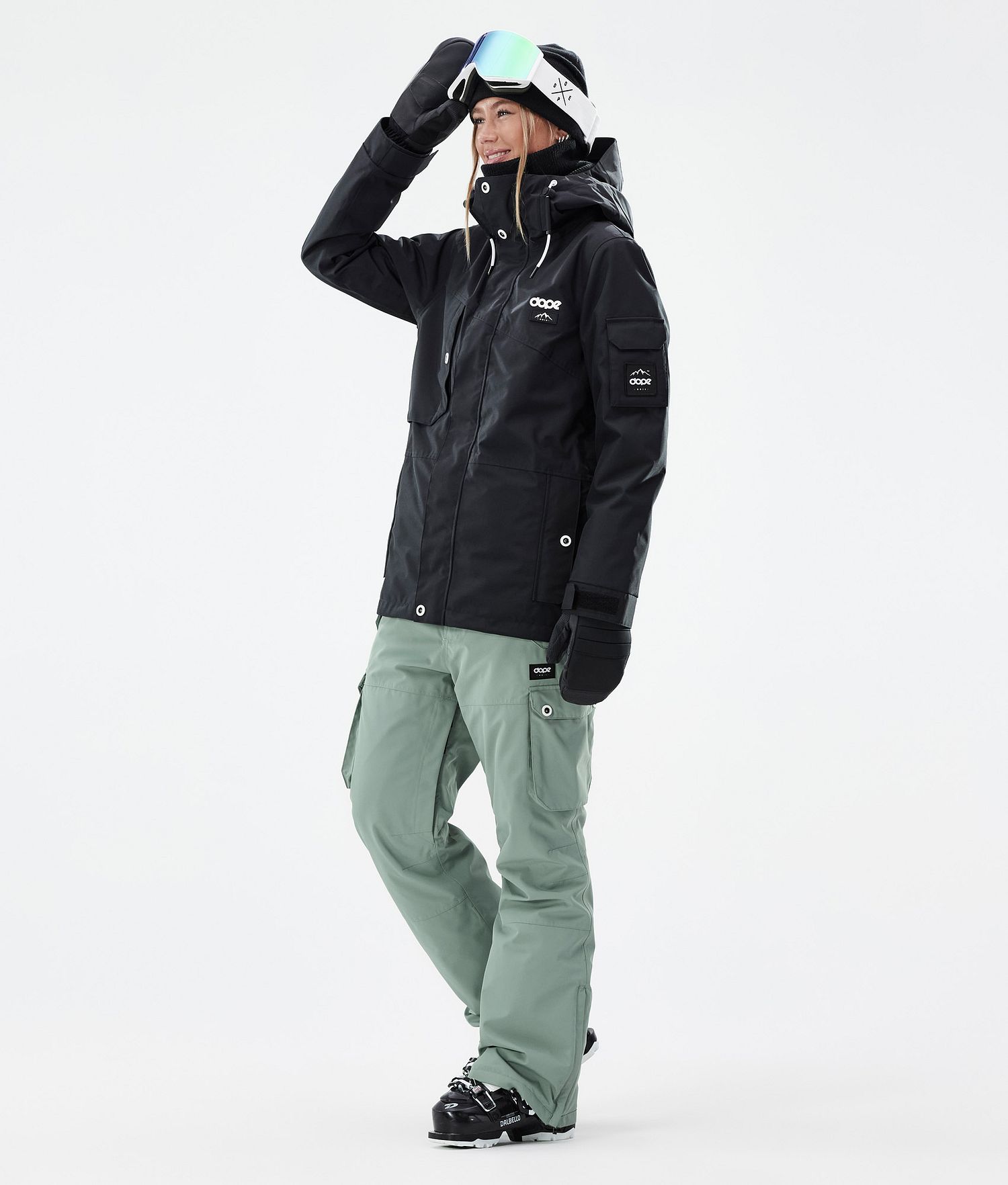 Pantalons de ski Dope Iconic W Femme Vert foncé