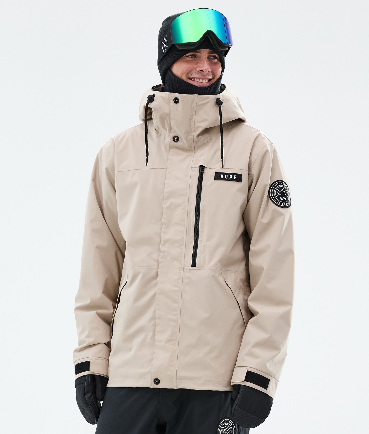 Dope Blizzard Veste de snowboard à fermeture éclair intégrale Homme Sable
