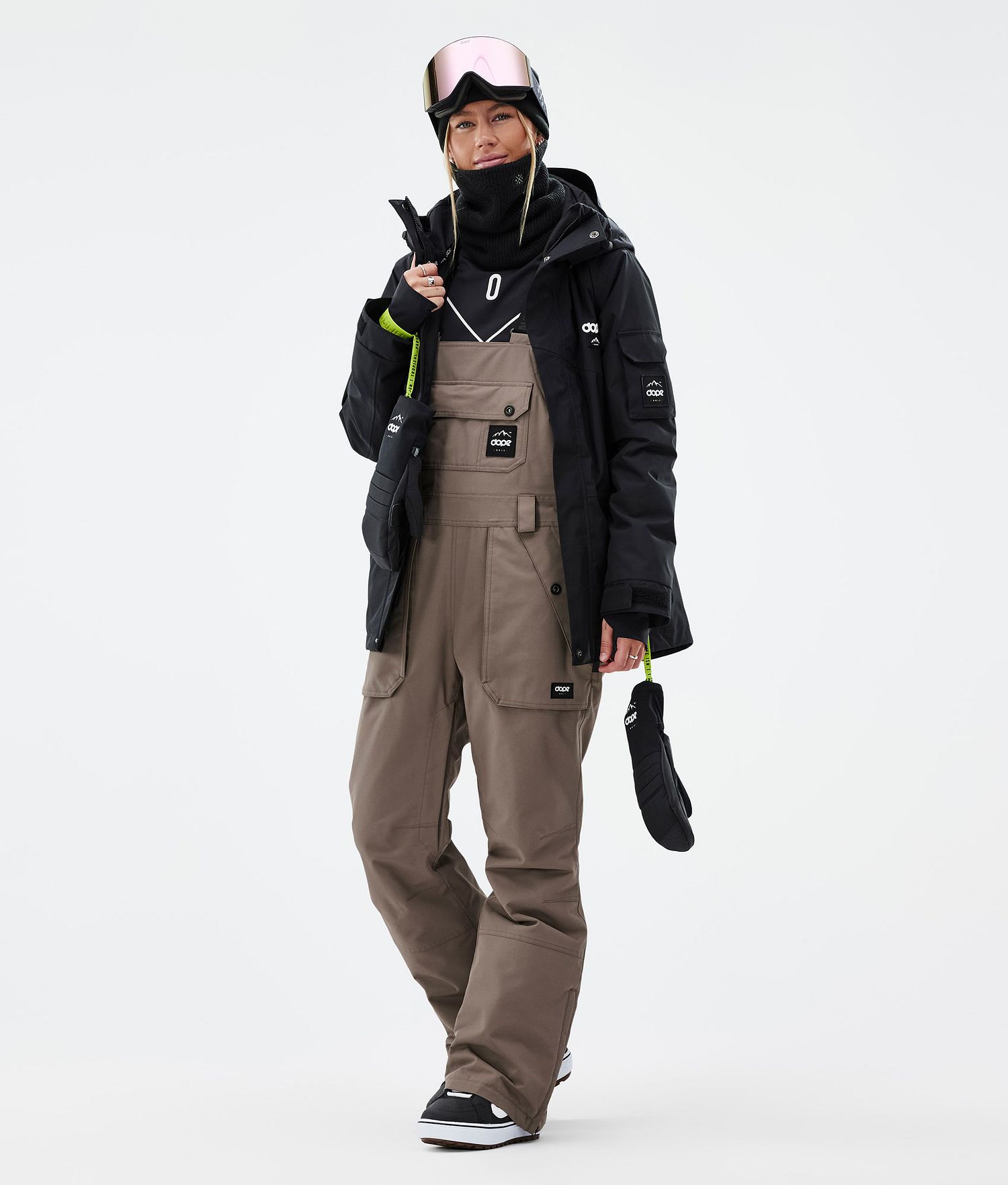 Pantalons de snowboard Dope Notorious B.I.B W Femme Marron