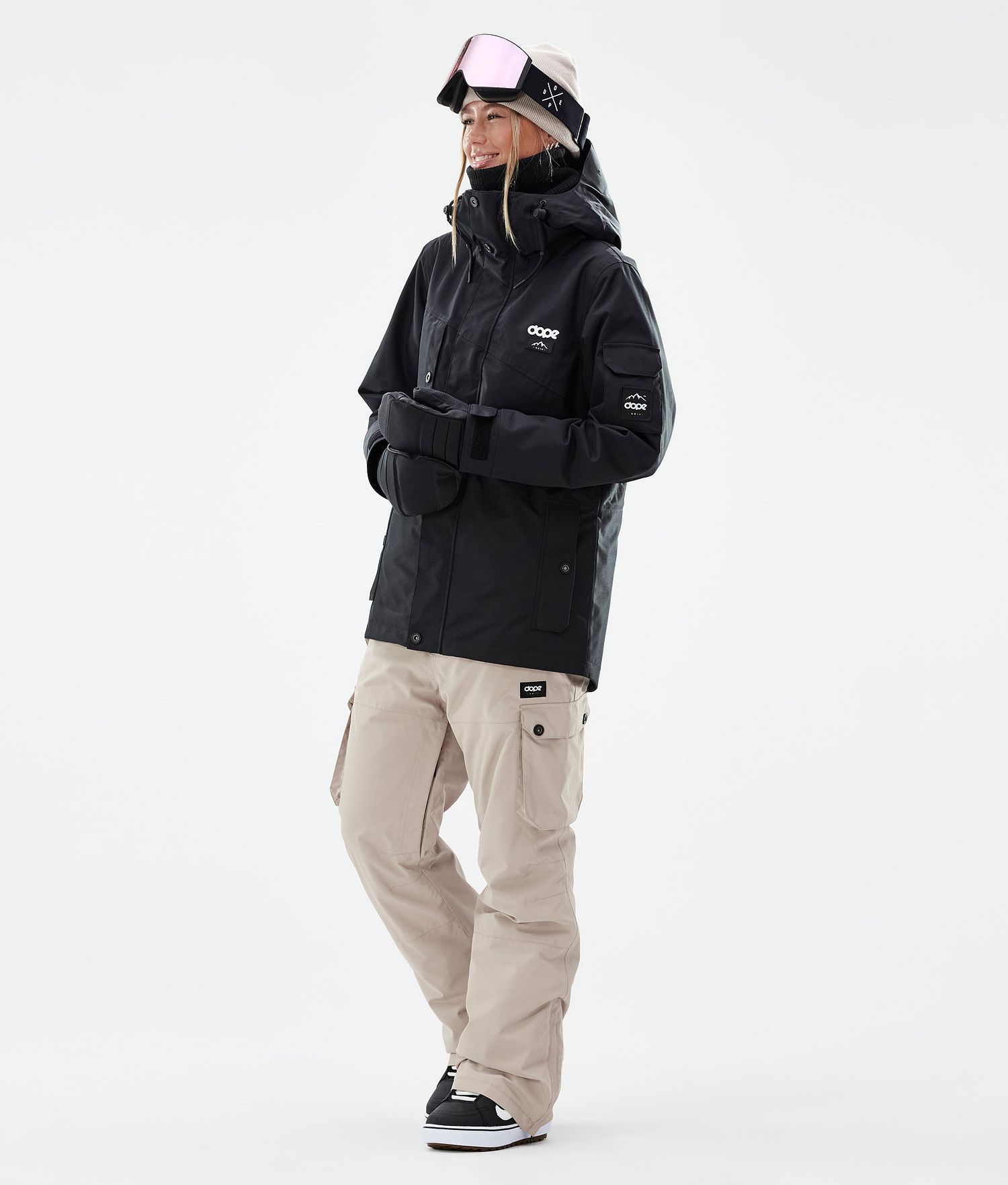 Pantalons de snowboard Dope Iconic W Sand Femme
