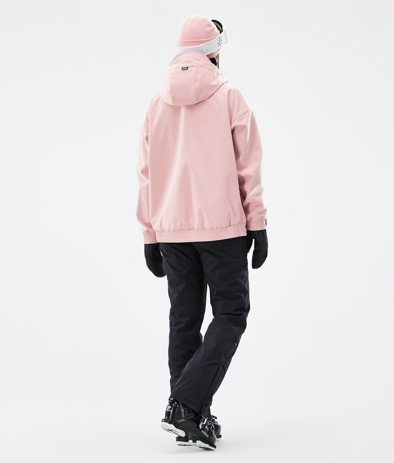 Combinaison de ski Cyclone W pour femme rose poudré/noir