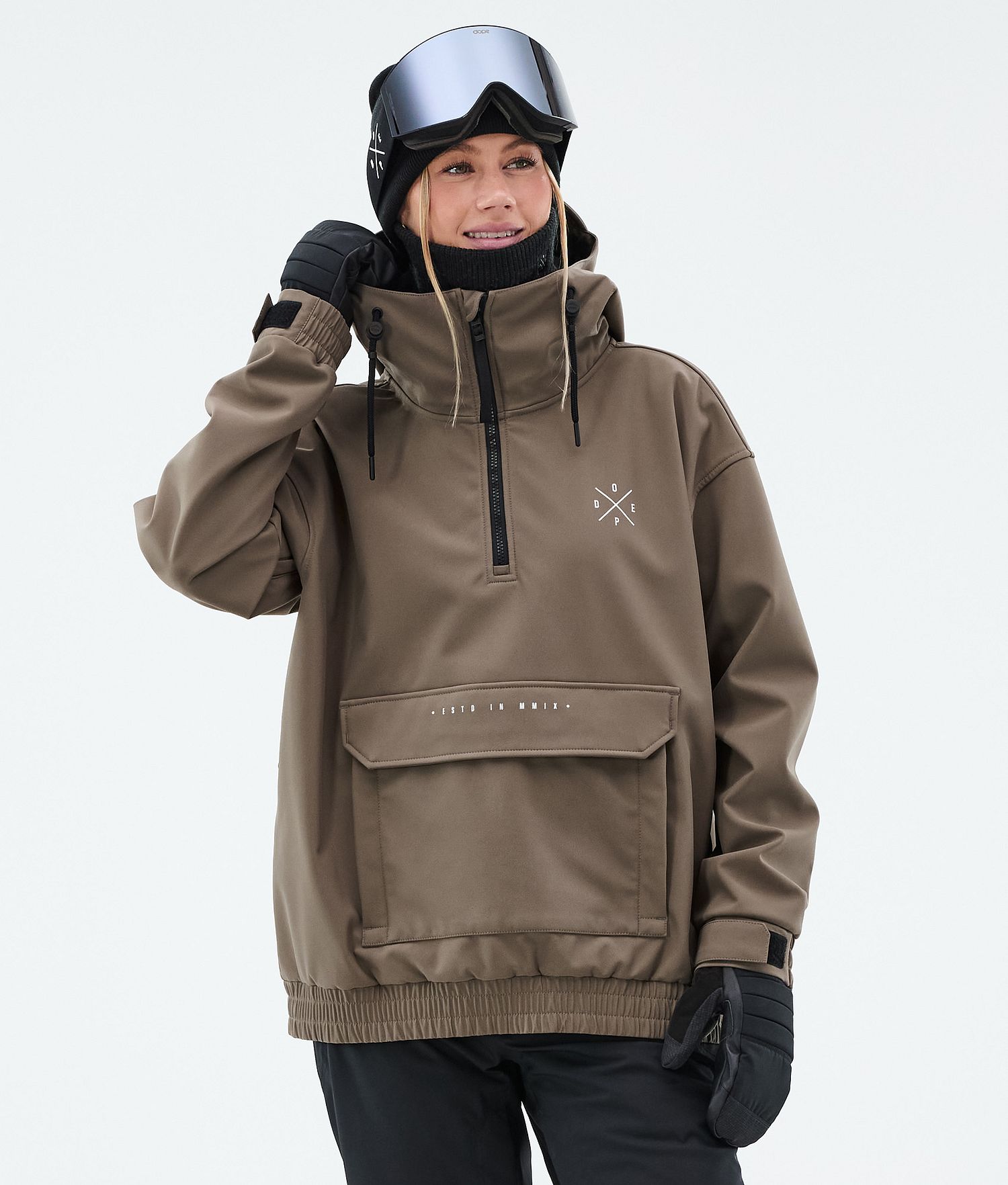 Dope Cyclone W Veste de Snowboard Femme Marron