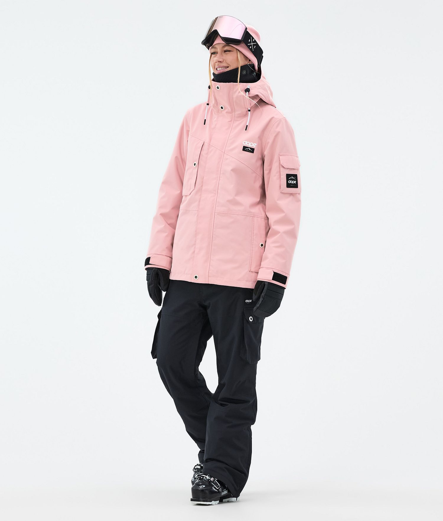 Dope Adept W Ski Jacket Femme Rose Doux