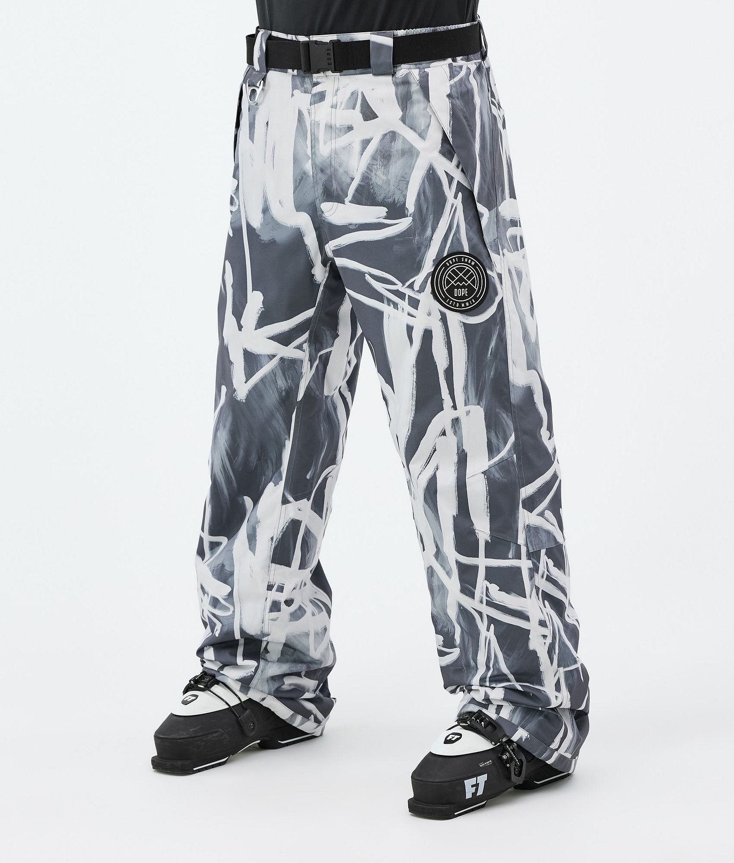Pantalons de ski Dope Blizzard Homme Scribble Black