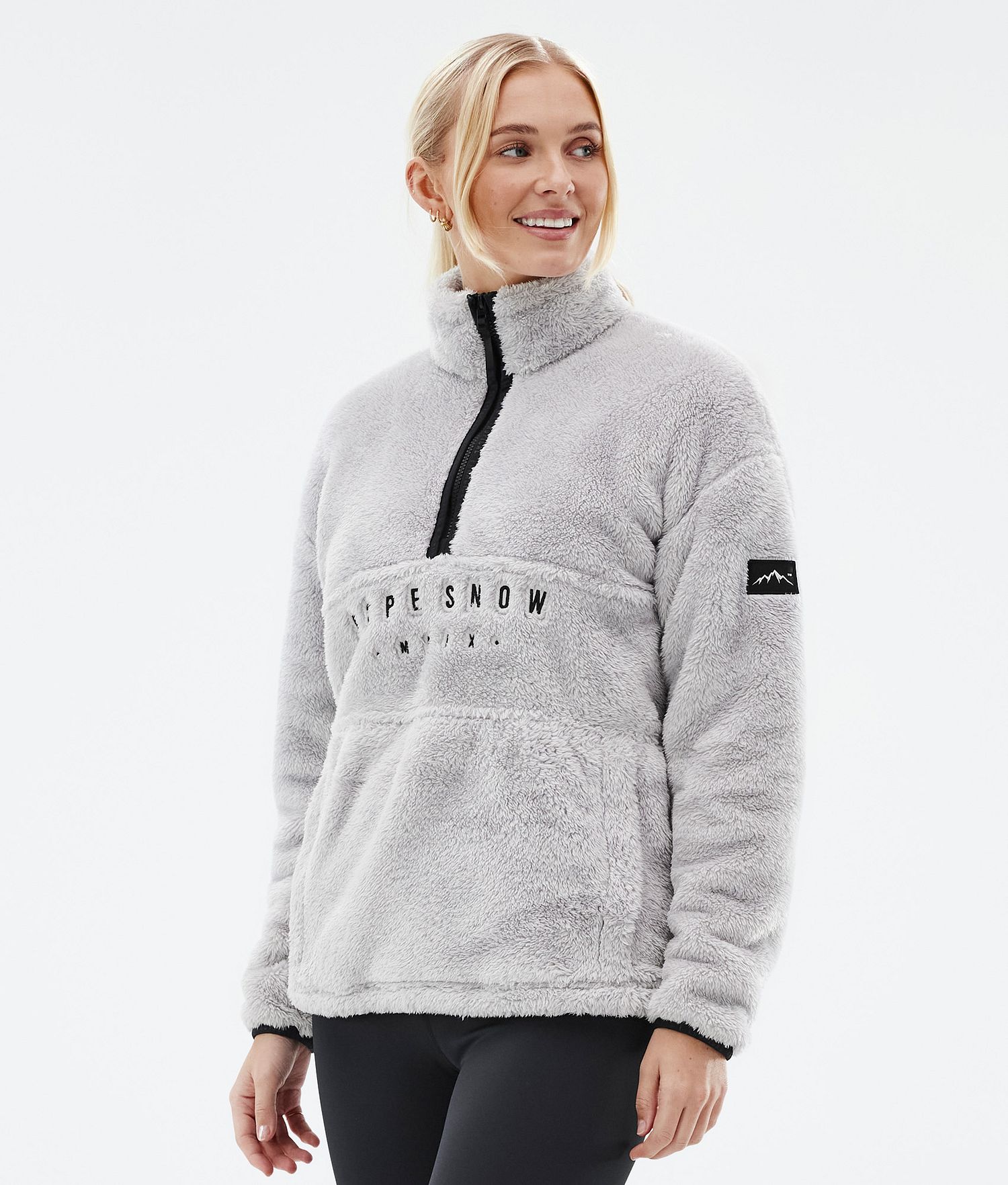 Dope Pile W Fleece Sweater Femme Gris Clair