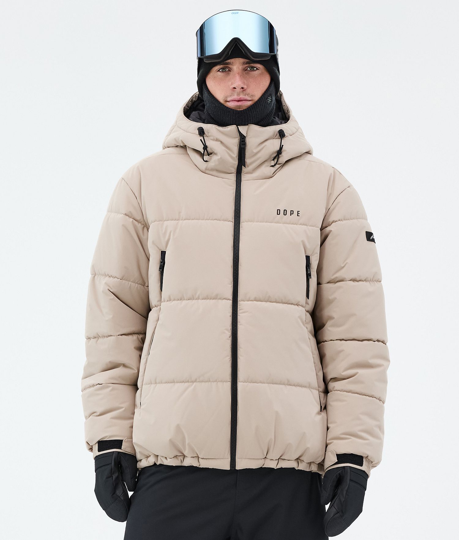 Dope Puffer Veste de Snowboard Homme Sable Dope Puffer Veste de Snowboard Homme Sable