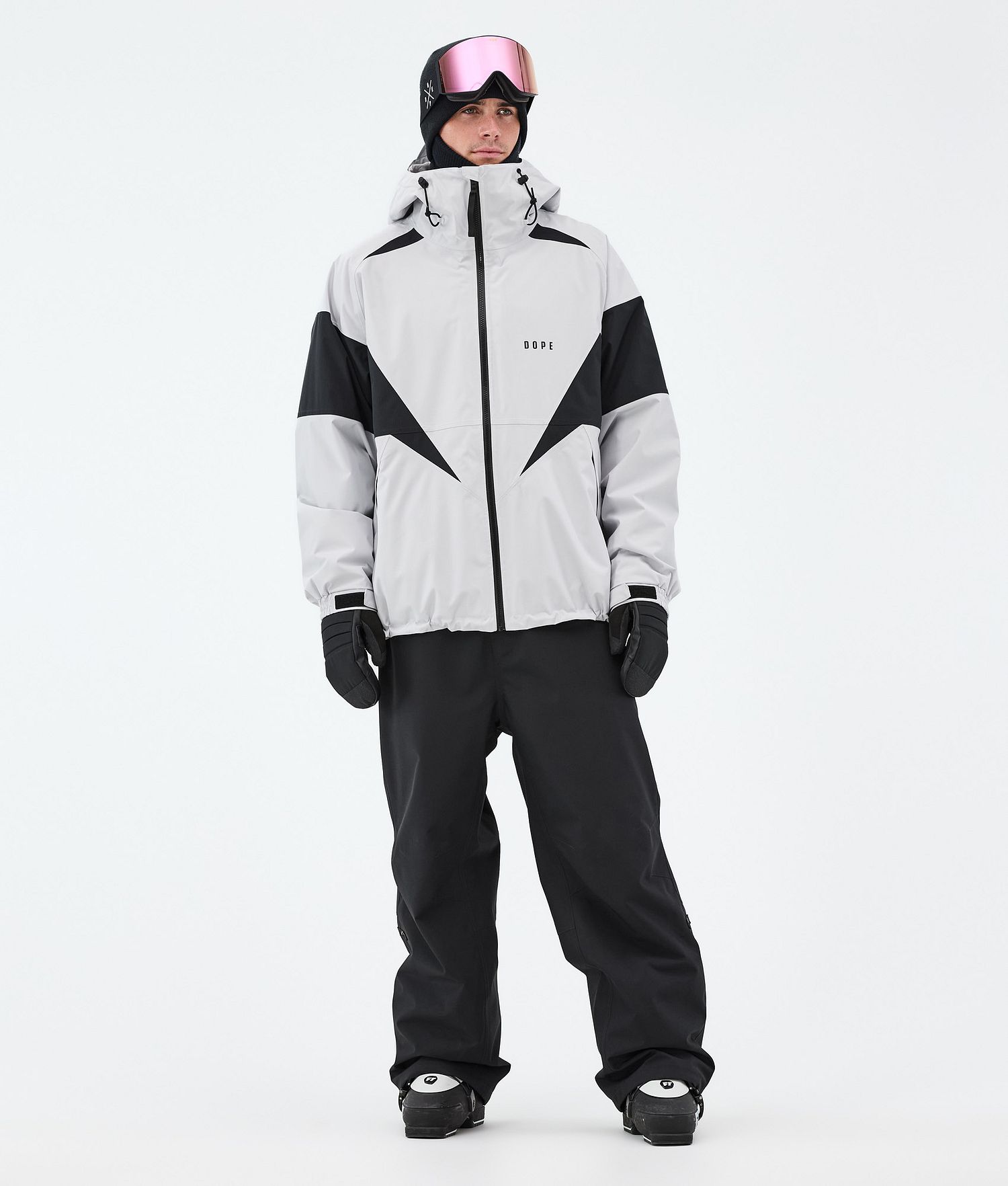 Dope Spartan Ski Jacket Homme Spike Light Grey/Black
