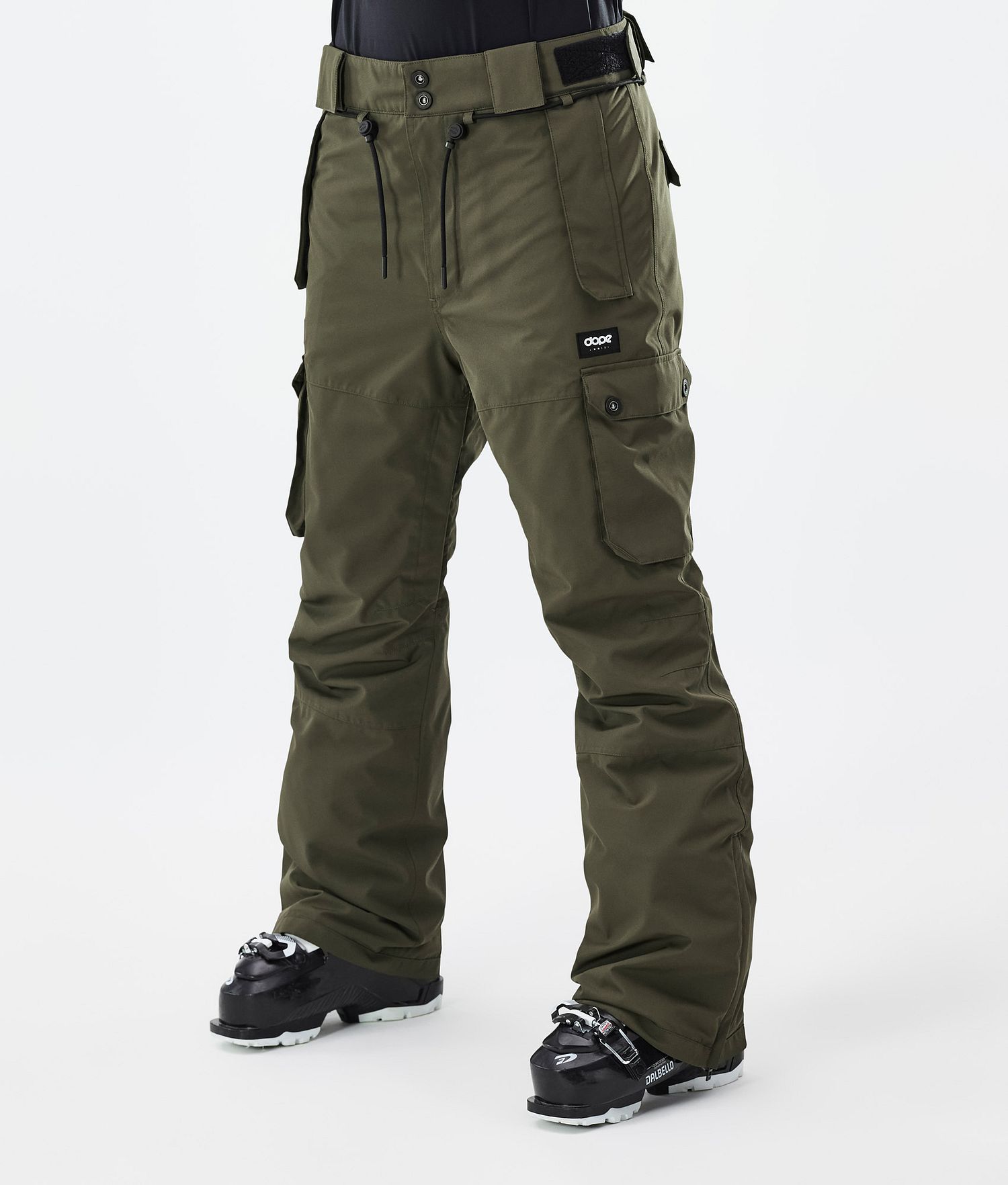 Pantalons de ski Dope Iconic W Olive Vert