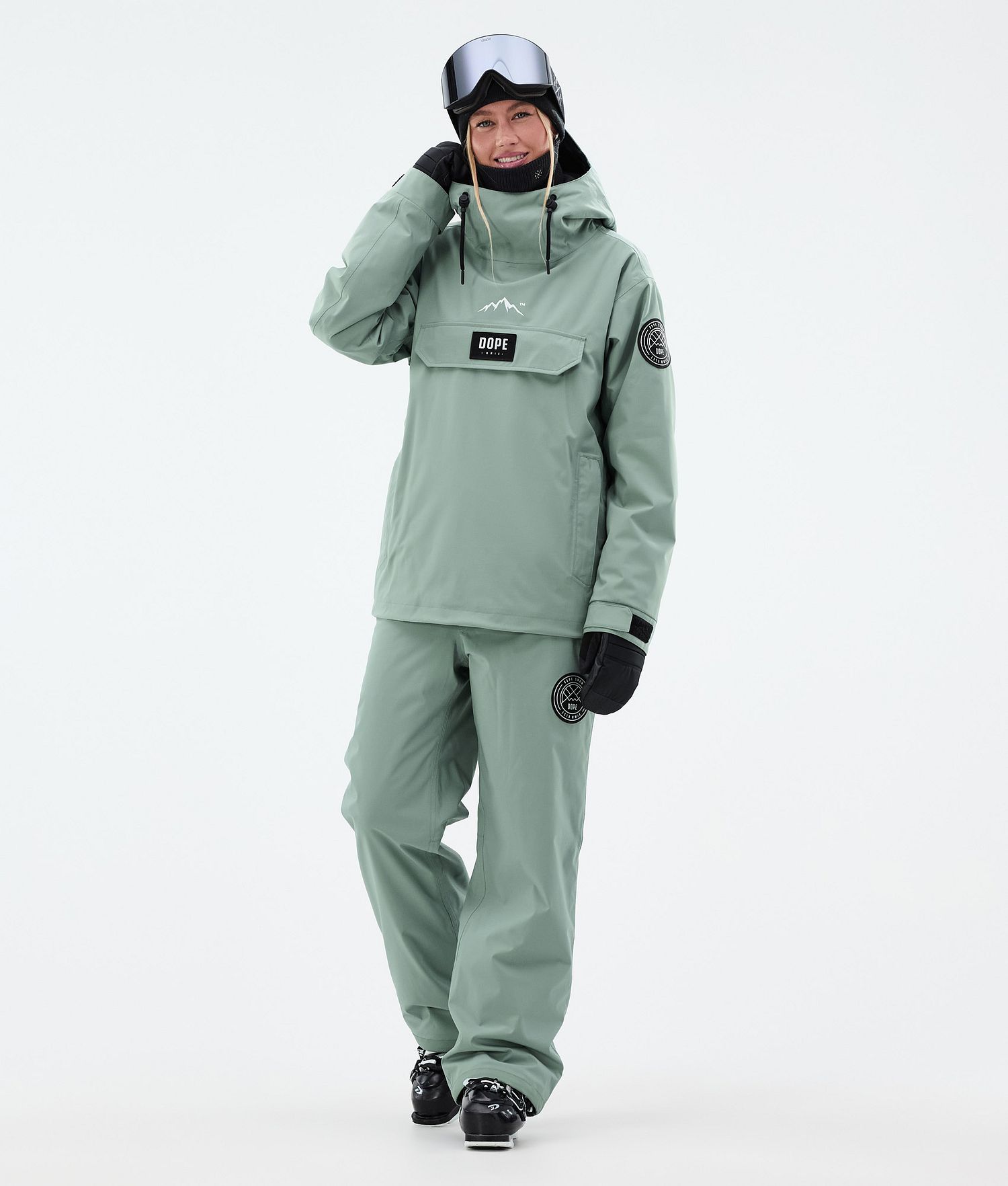 Pantalon de ski Dope Blizzard W Faded Green