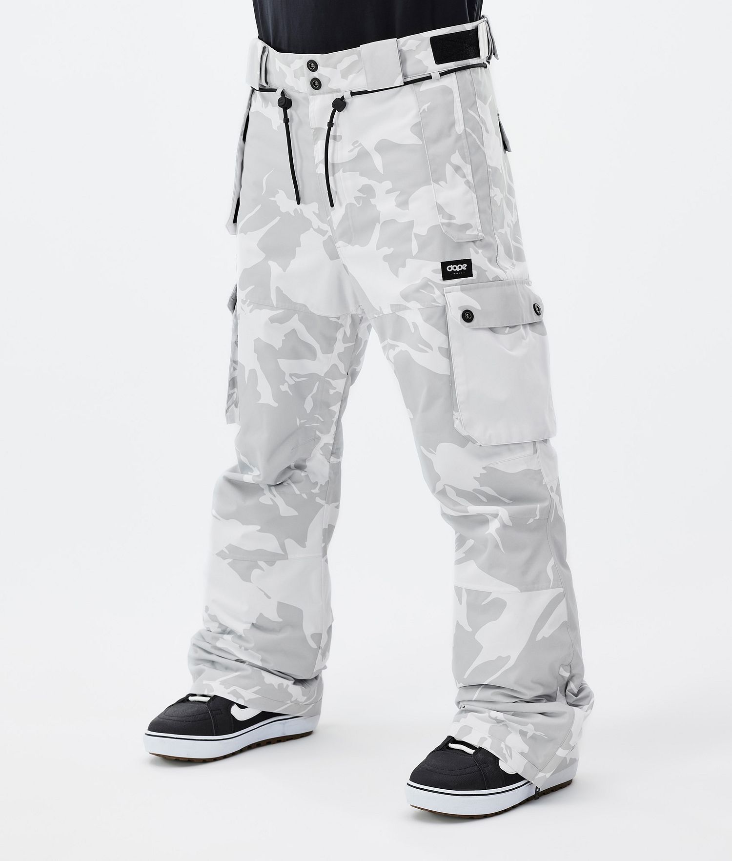 Pantalons de snowboard iconiques Dope pour homme gris camo