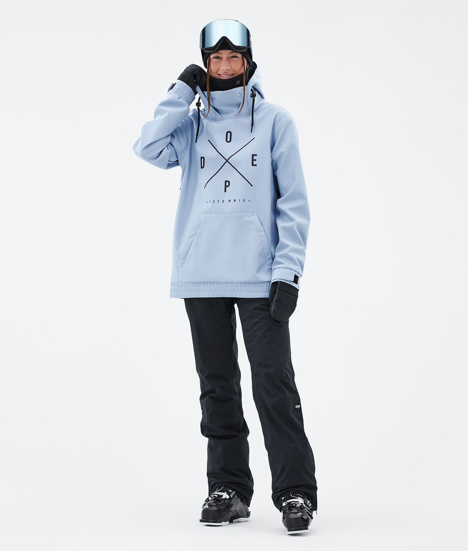 Dope Yeti W Ski Jacket Femme 2X-Up Bleu Clair
