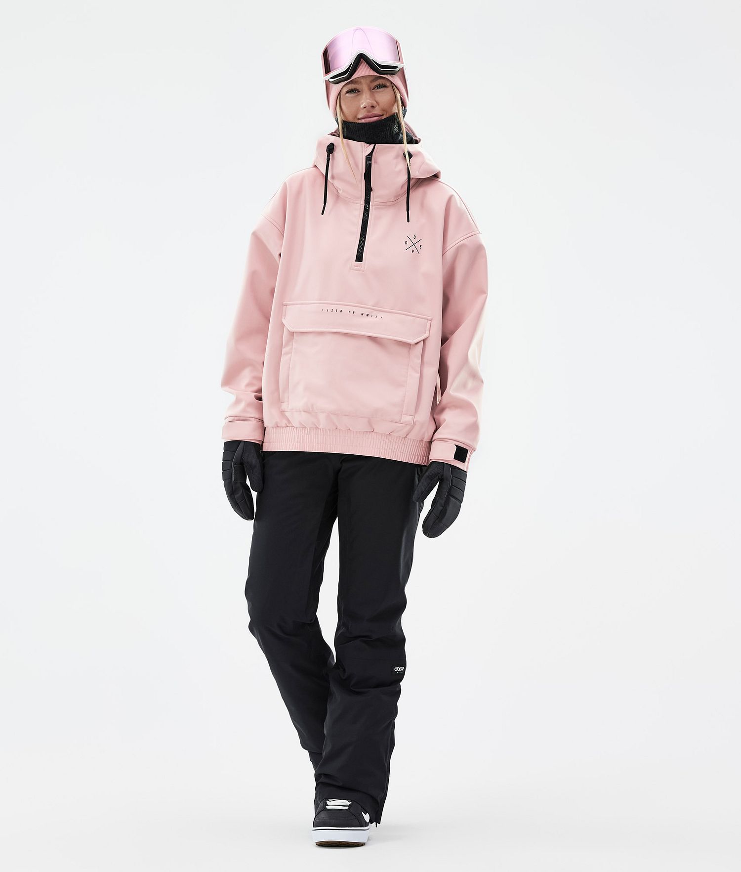 Combinaison de snowboard Dope Cyclone W femme couleur rose pâle/noir