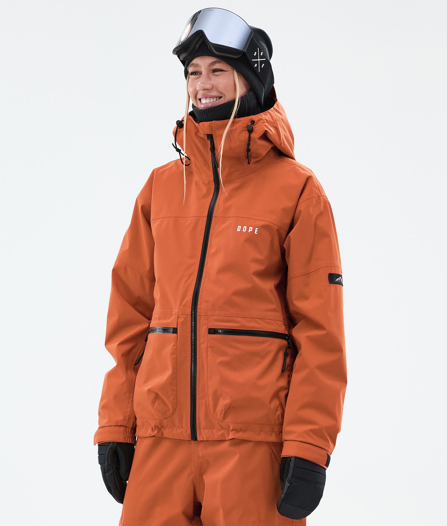 Dope Vertex W Snowboard Jacket Femme Orange Brûlé