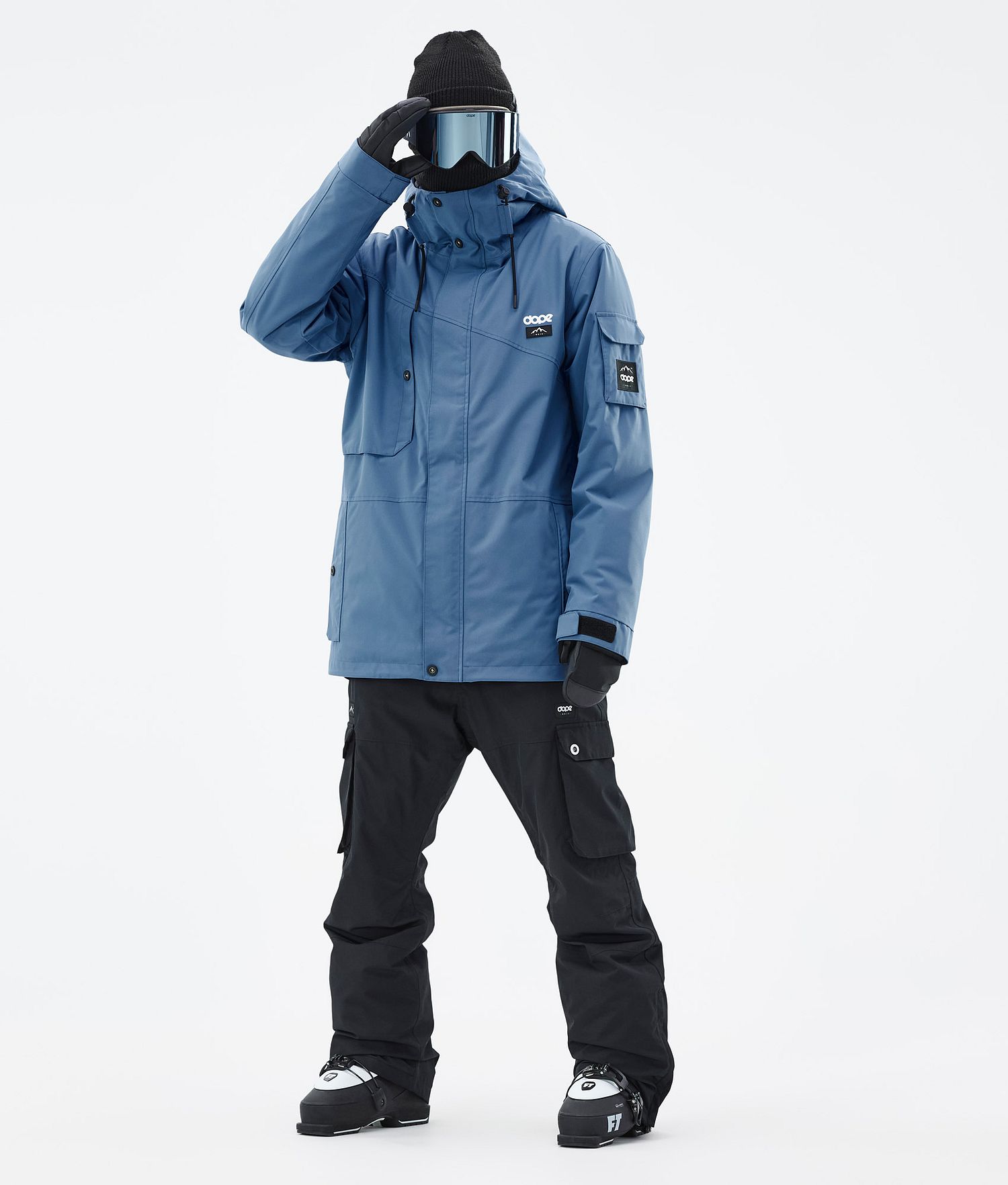 Combinaison de ski Dope Adept homme bleu acier/noir
